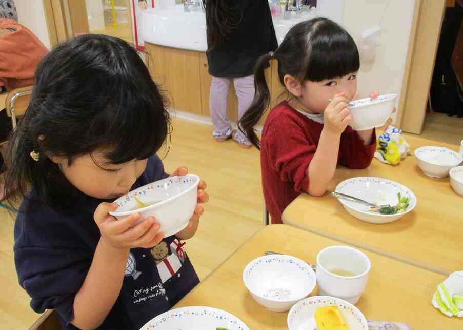 給食の方が美味しいと言ってくれている子が多かったです。