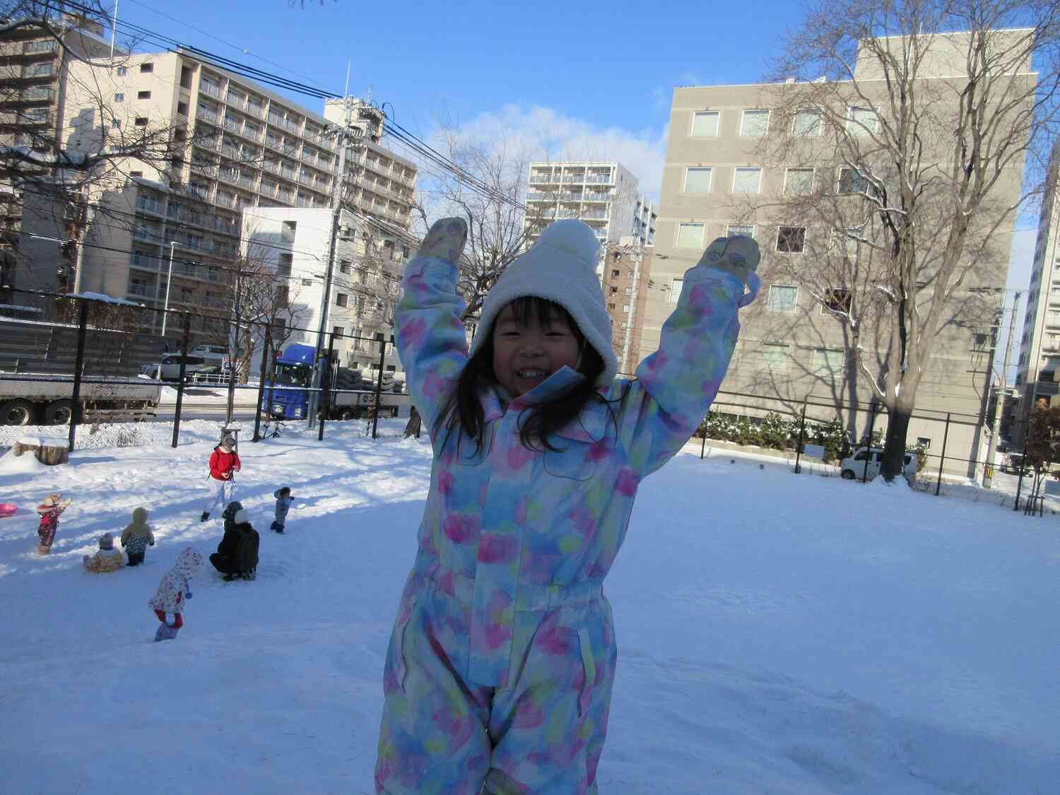 たくさん雪が降りました！