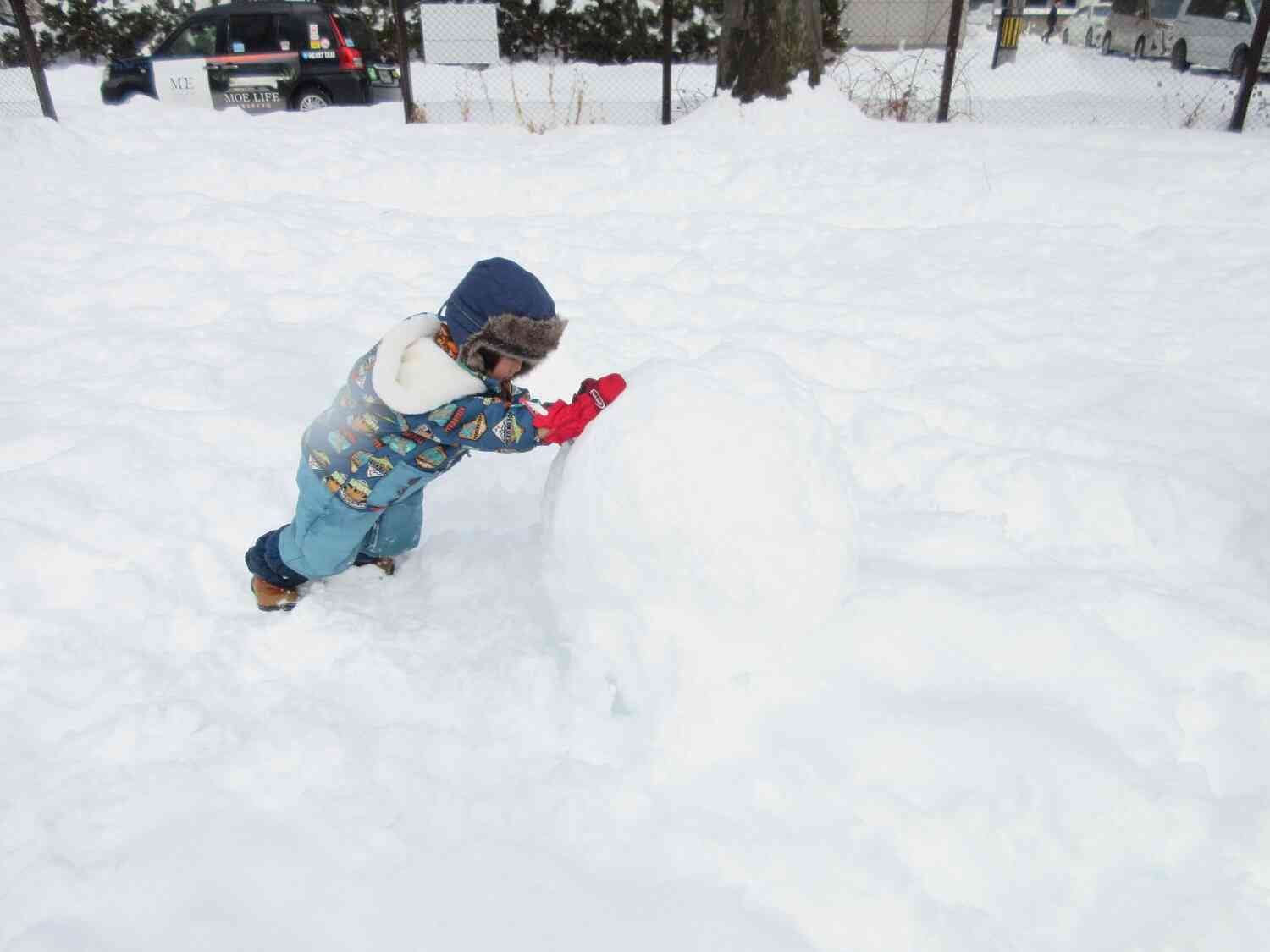 雪がたくさんつもりました