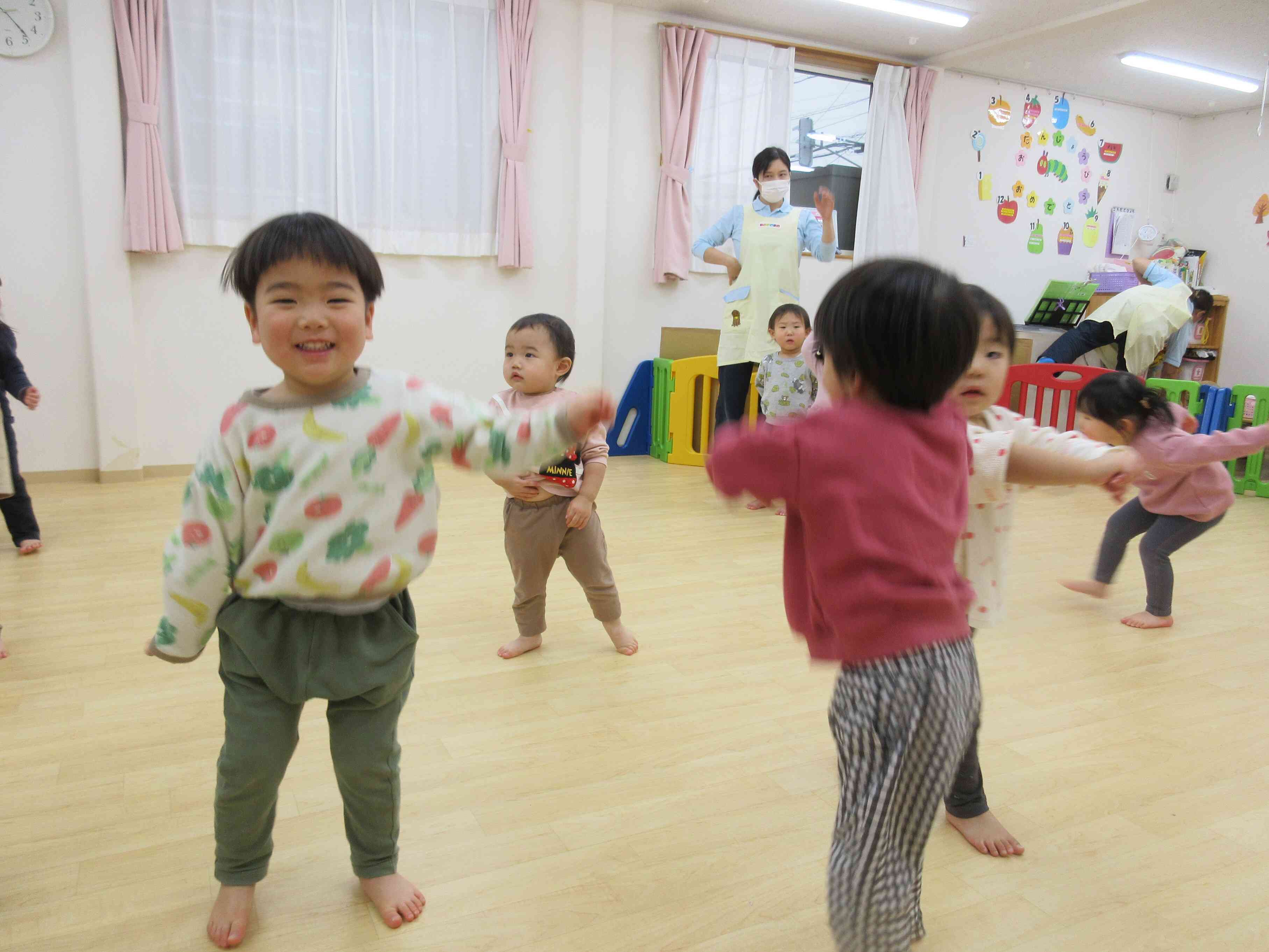 たくさん身体を動かすよ。