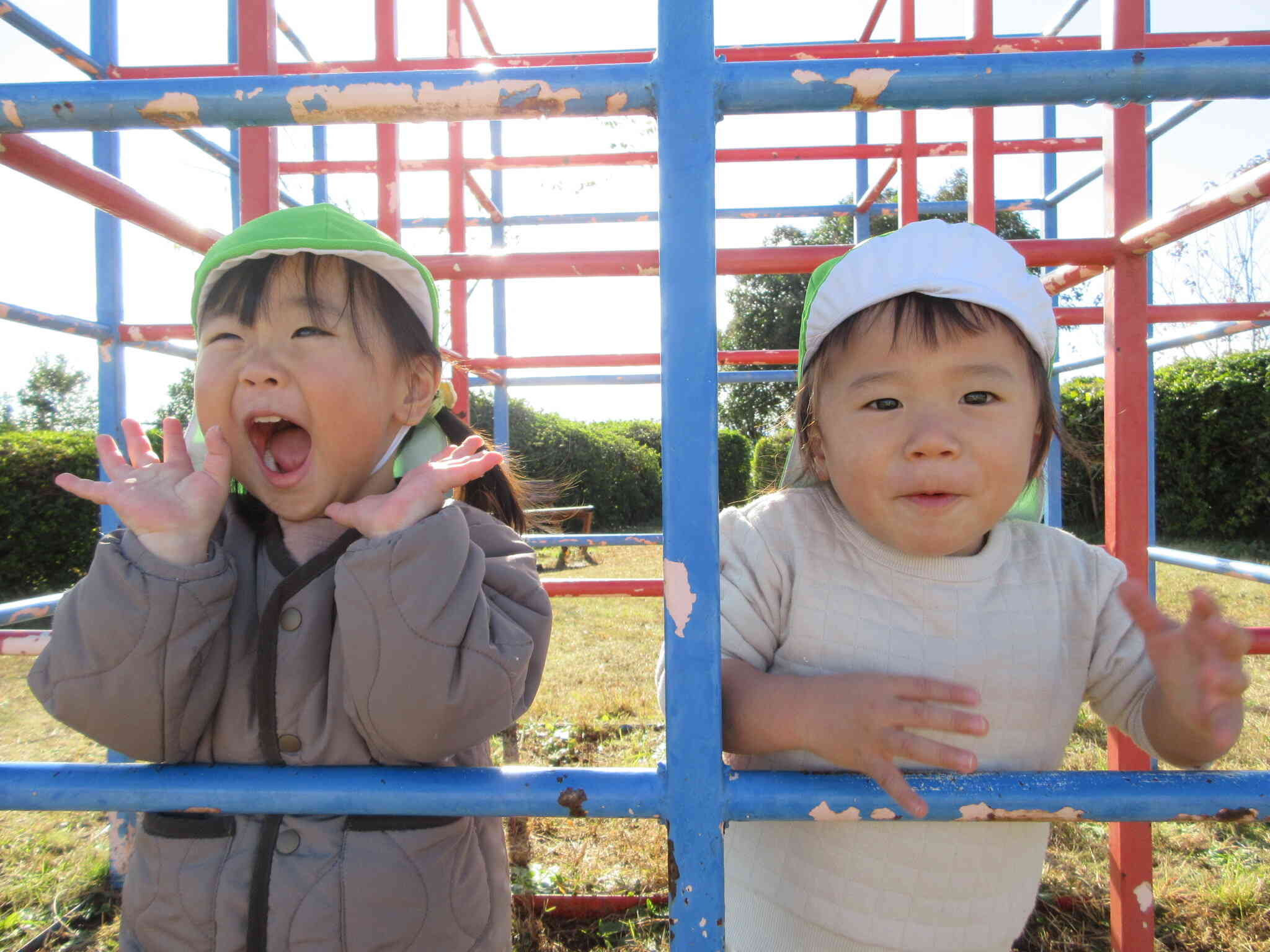 公園でおもいっきり遊びます！！