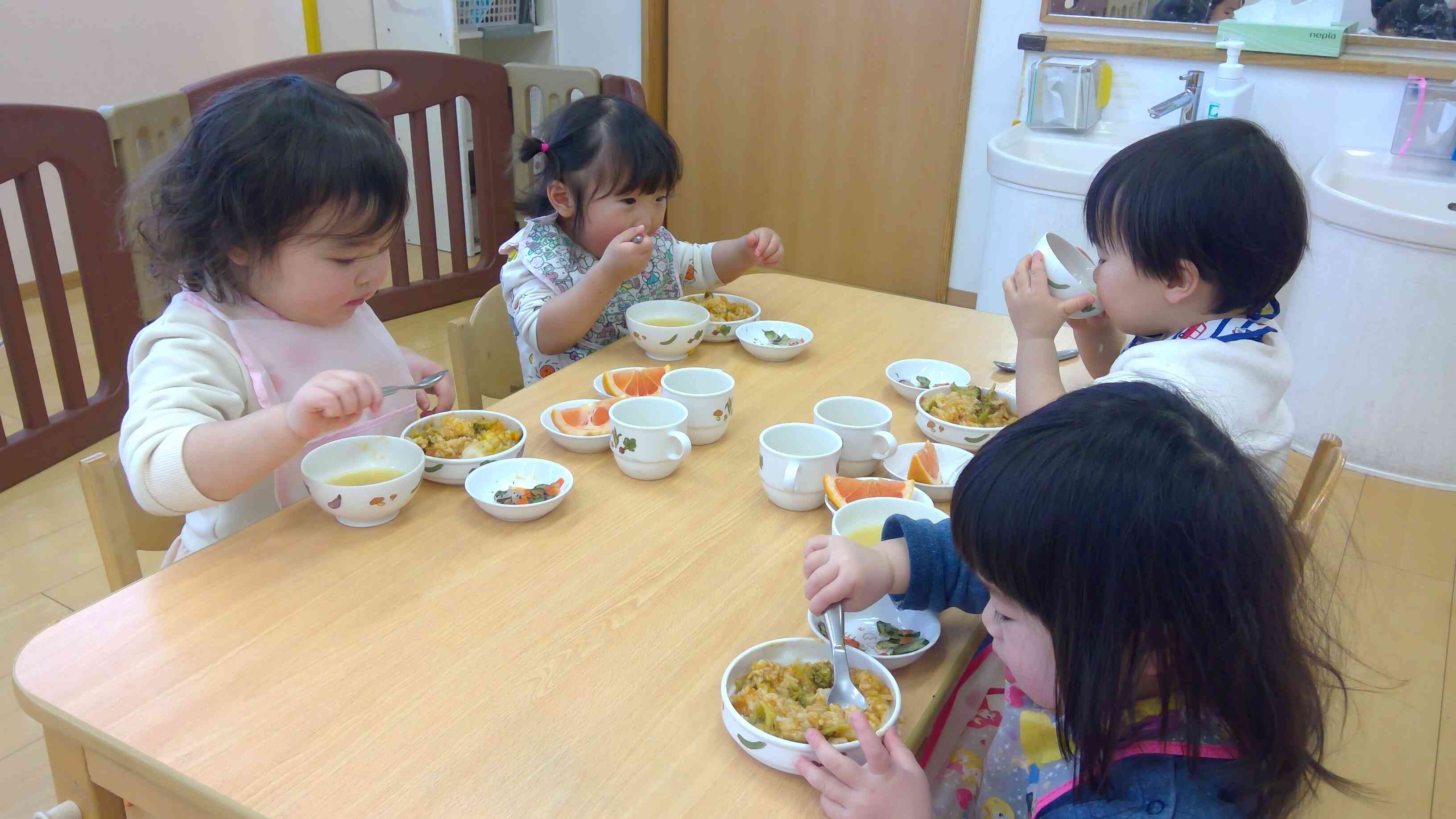 一人で食べれるよ！