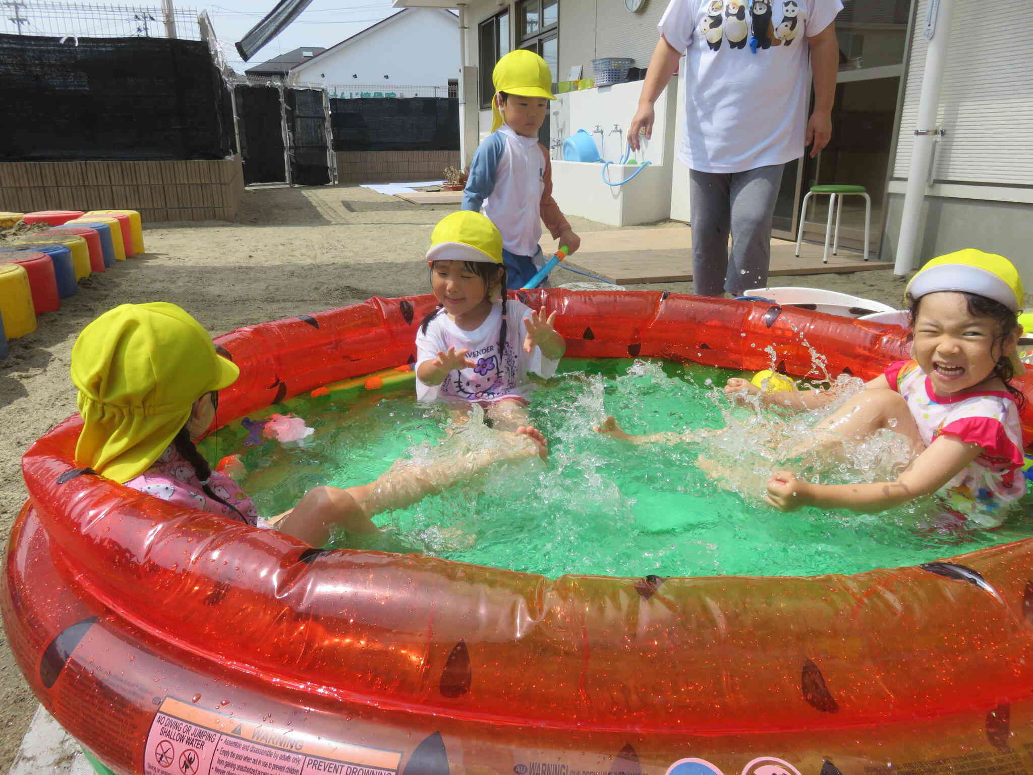 冷たいお水が気持ちいい～！