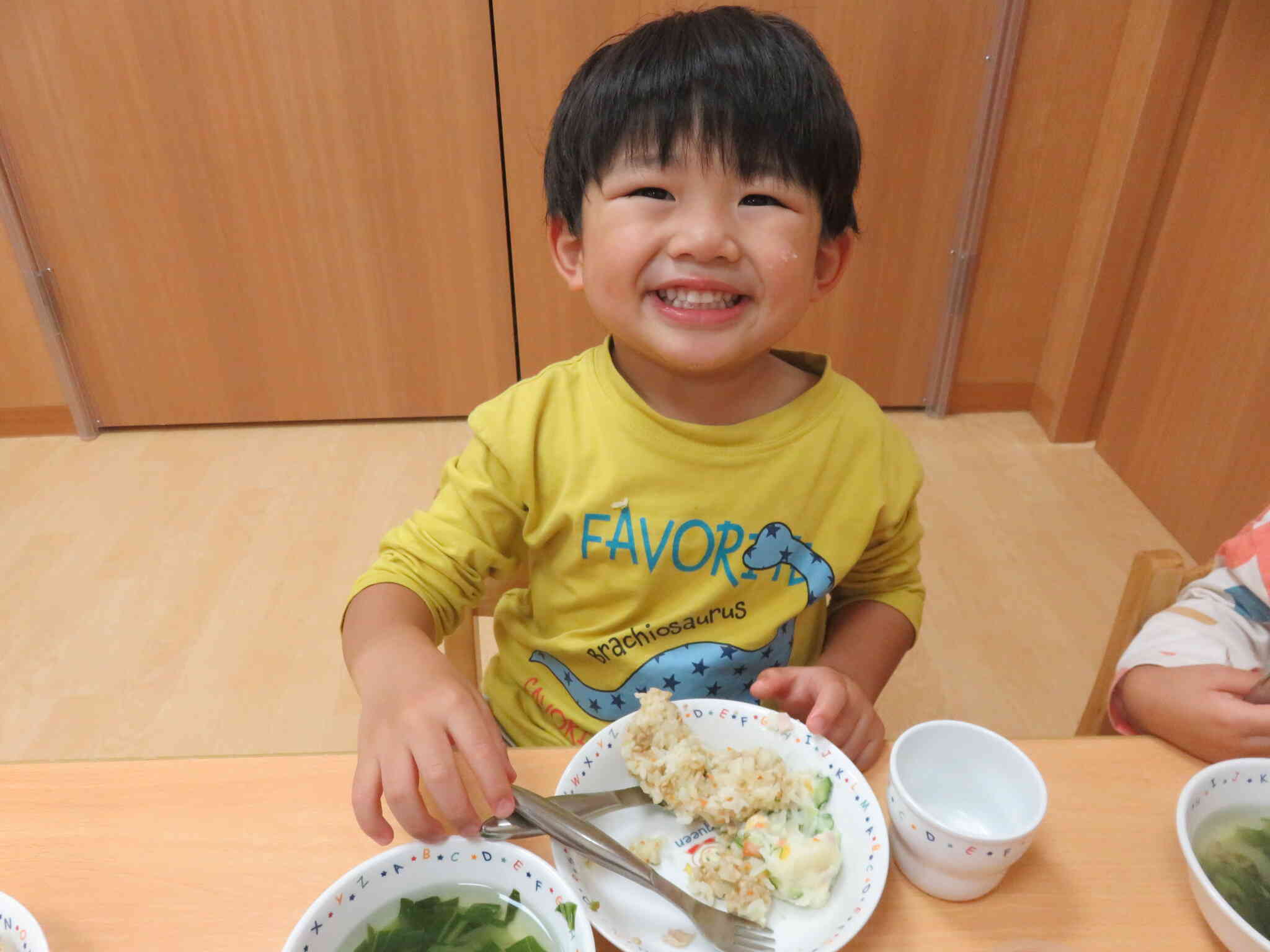 ハロウィンの顔、食べたよー！