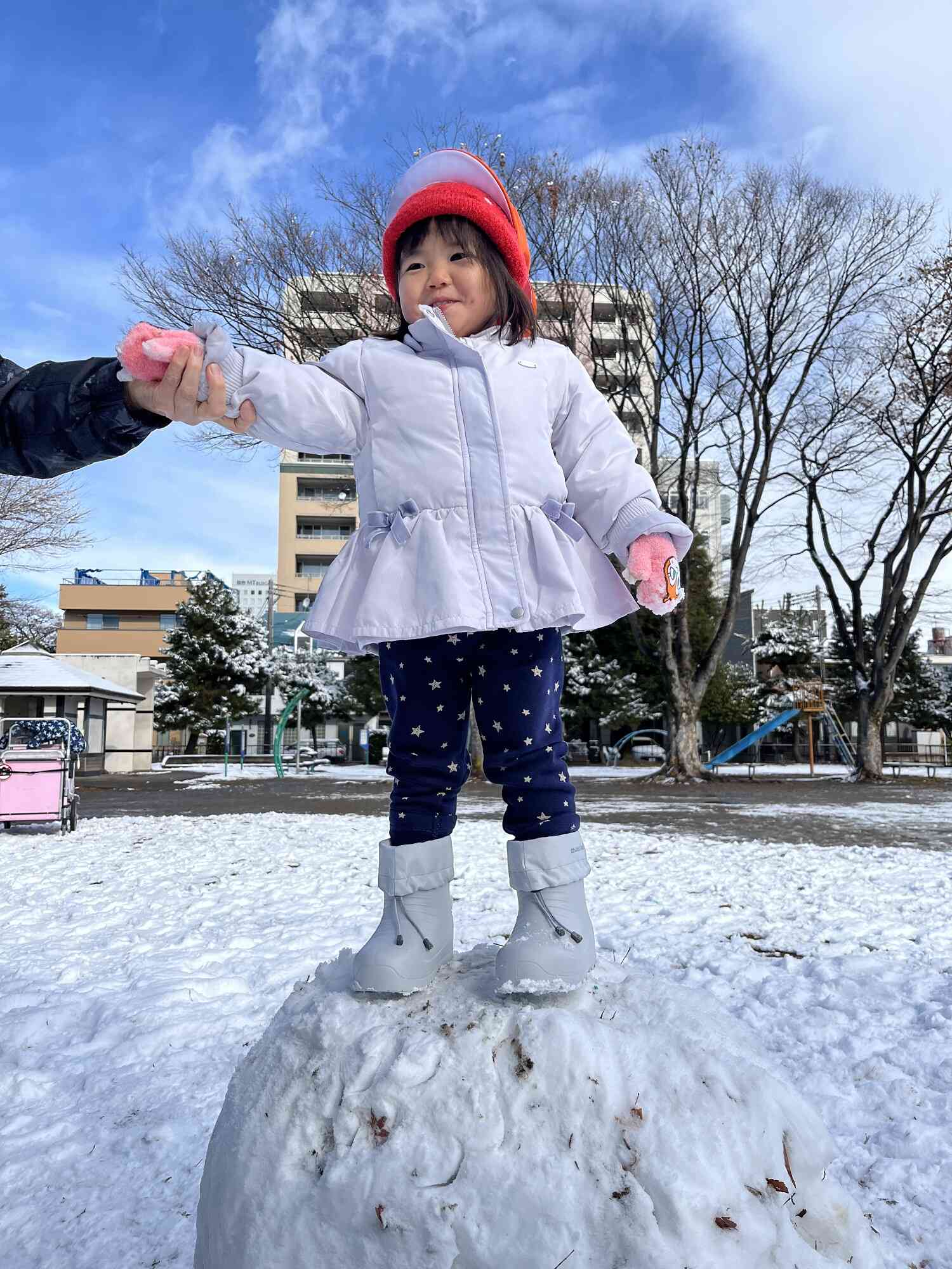 雪だるまになっちゃった