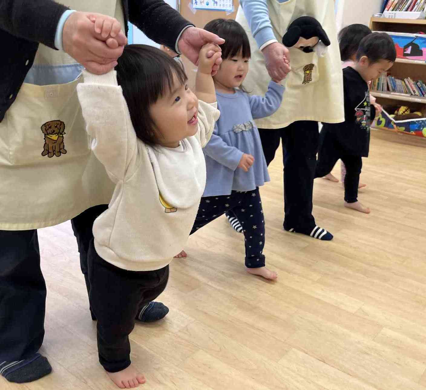 0歳児さんも喜んで参加しました。