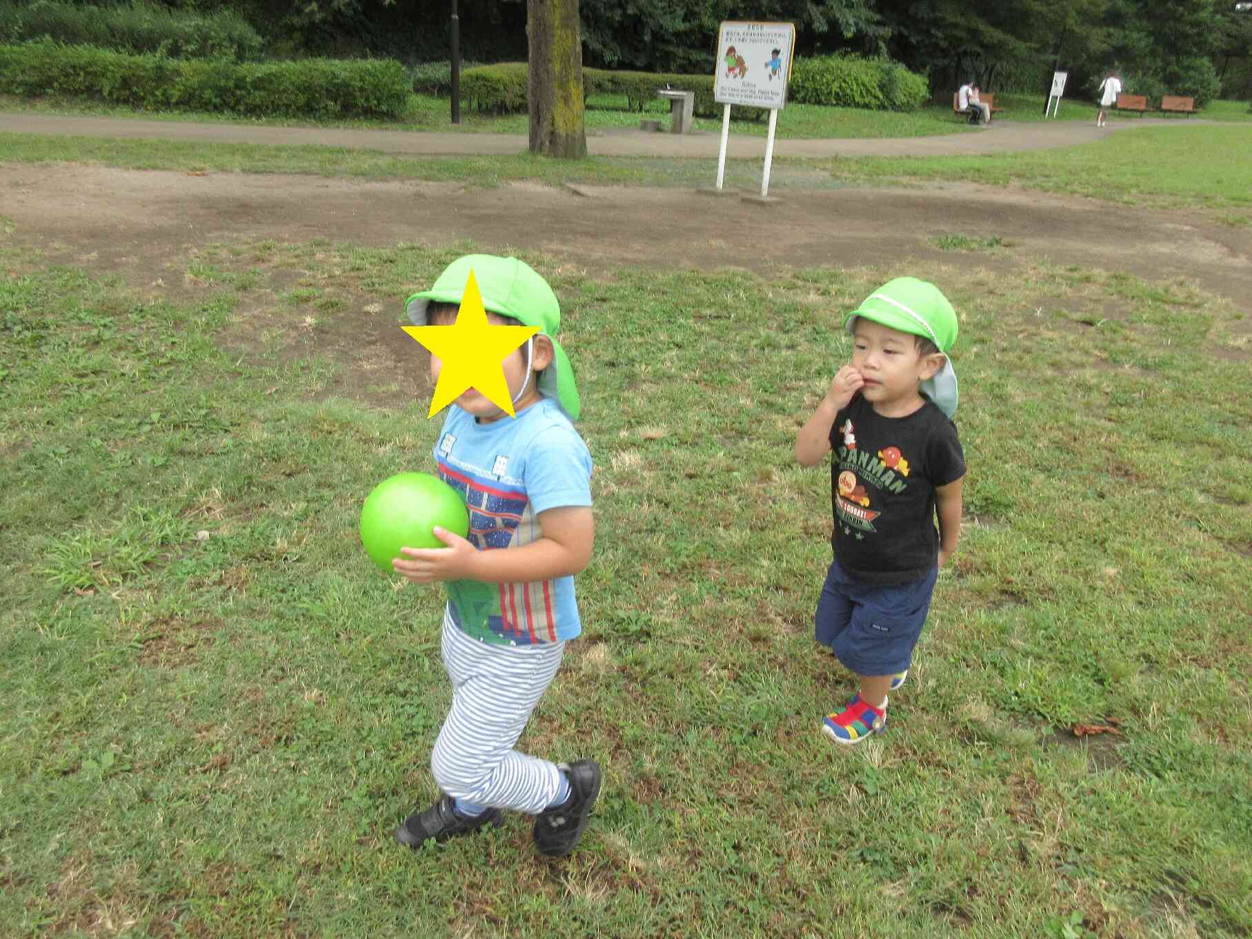 ボール遊びもしたよ！