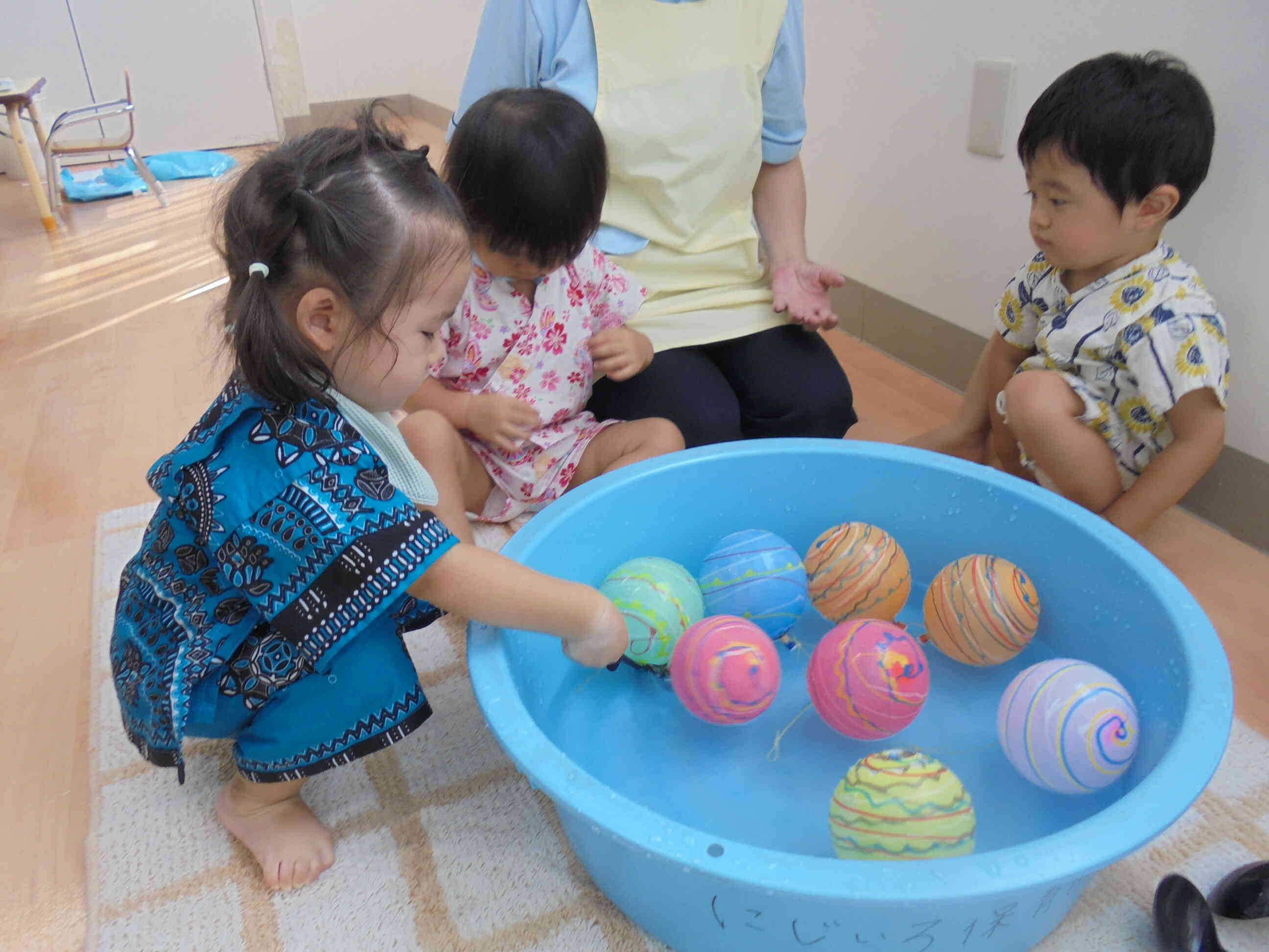 あっ‼その調子、その調子。上手にすくえてるね。