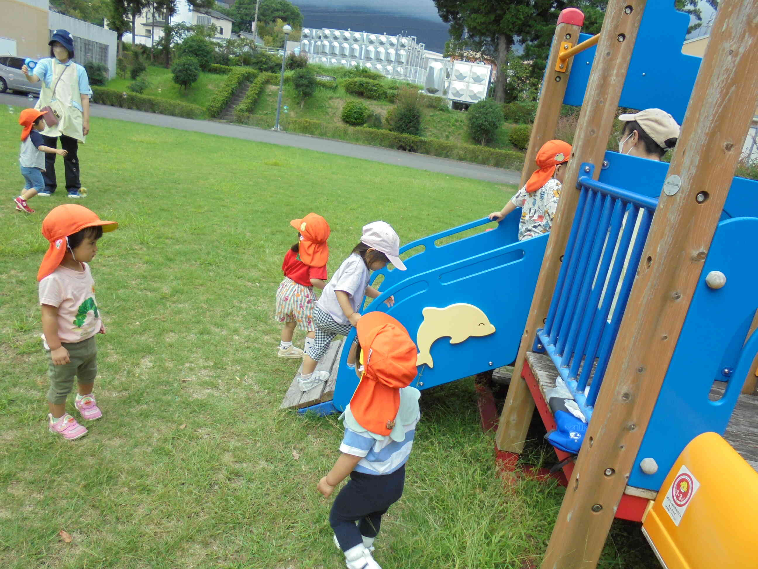 中庭で遊ぼう②