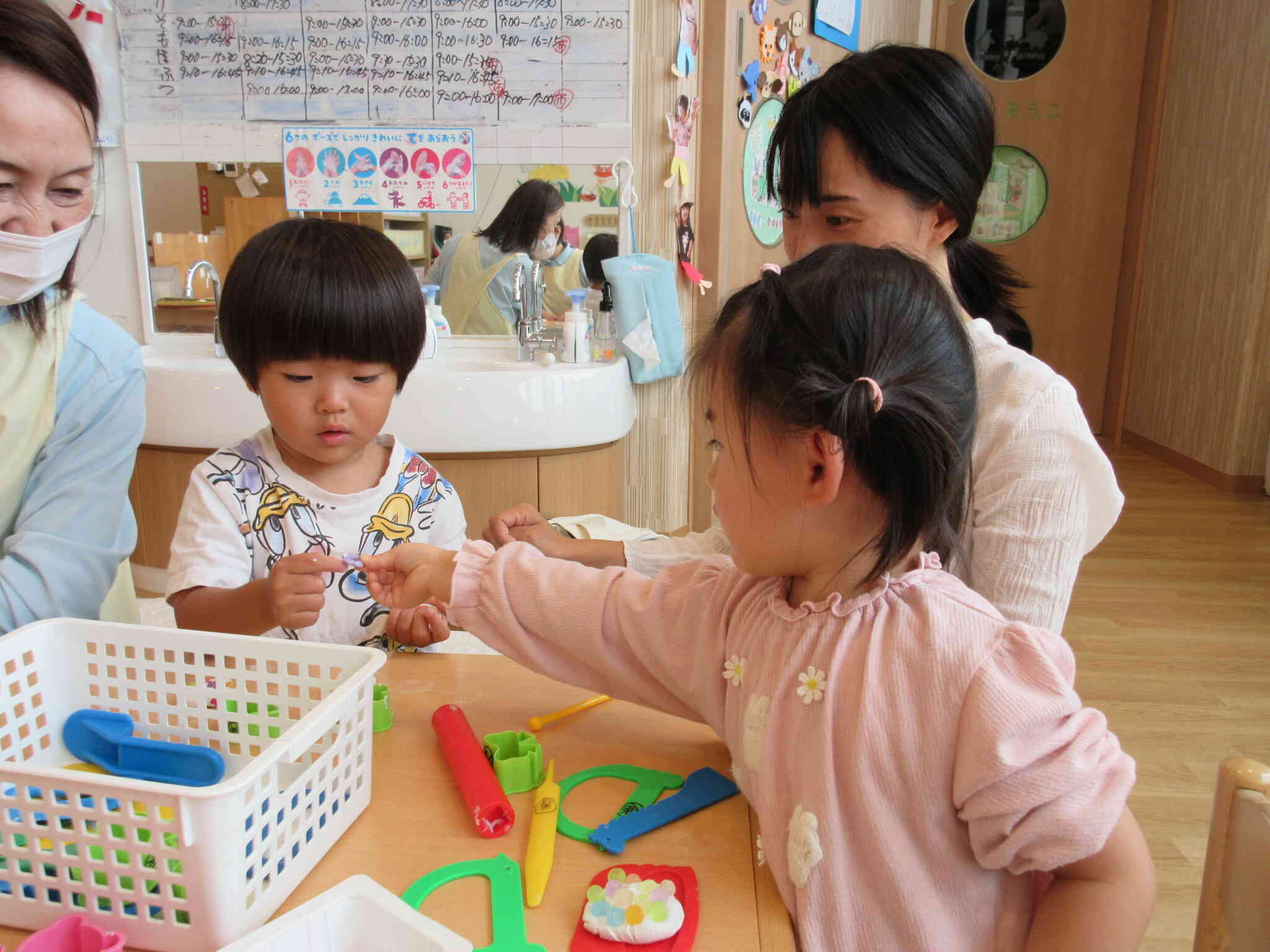 子育て広場　みらい組（2歳児と1歳高月齢児）にて