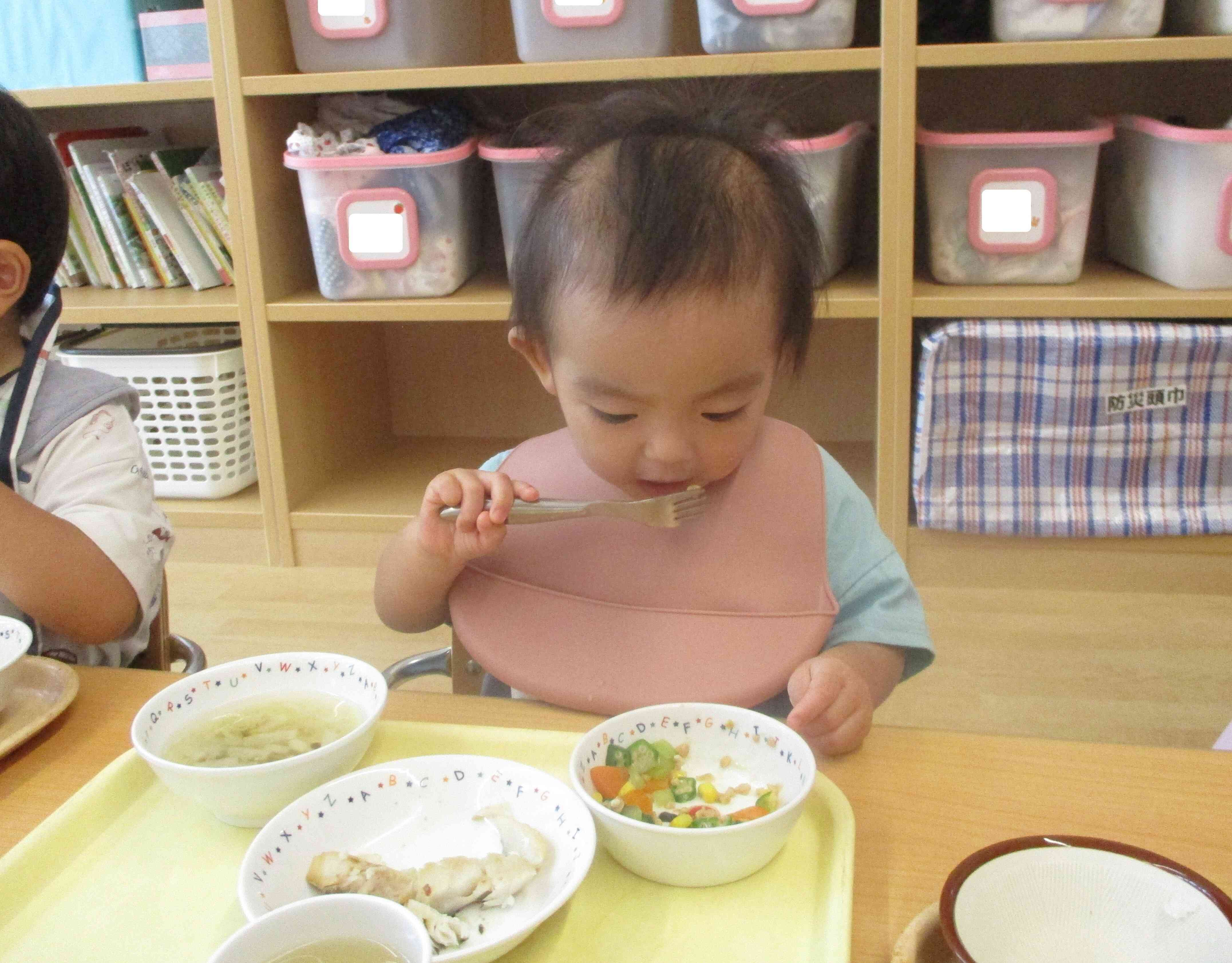 上手に食べられたね♪