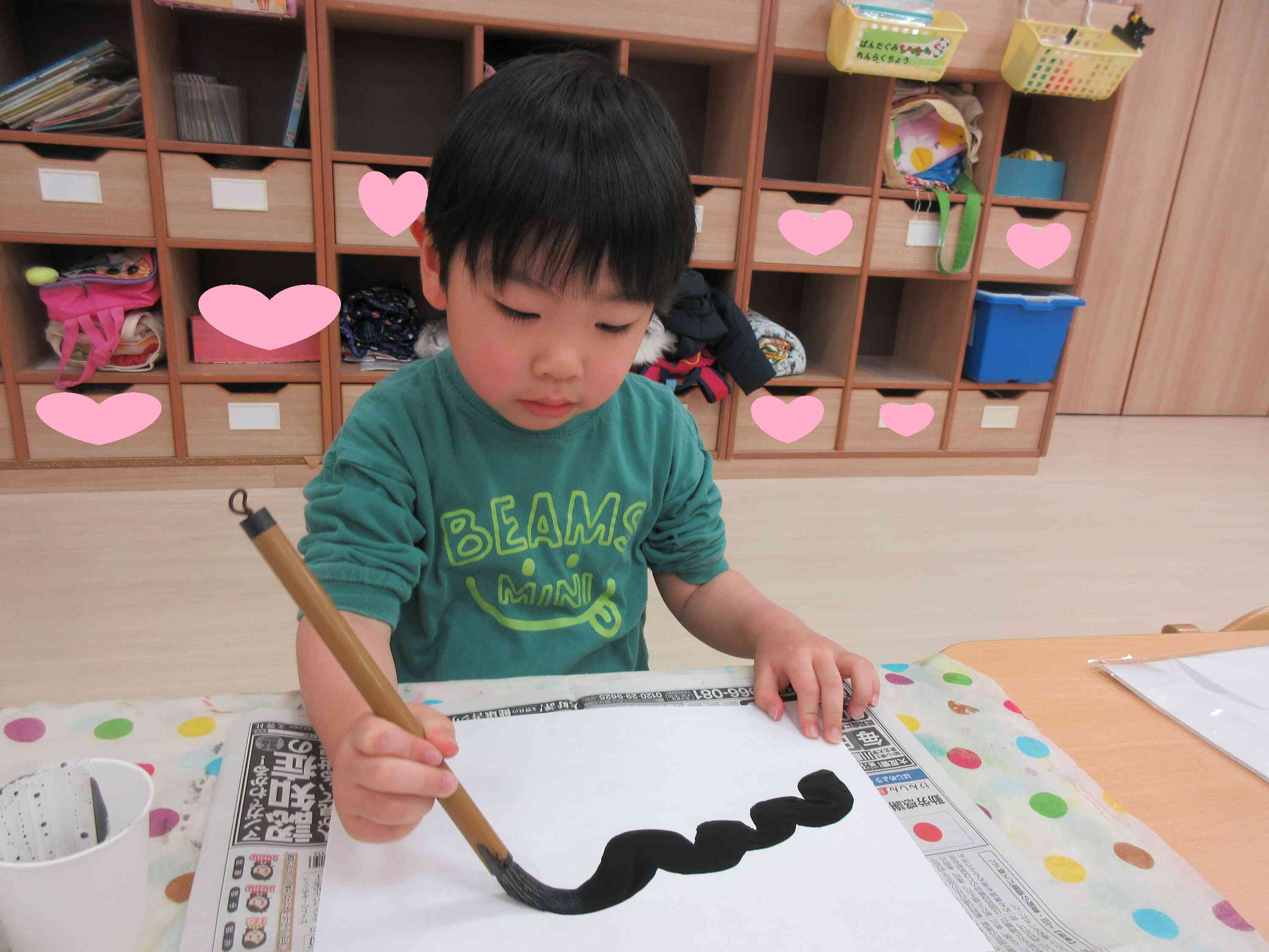 あけましておめでとうございます！（3歳りす組、4歳ぱんだ組、5歳きりん組）