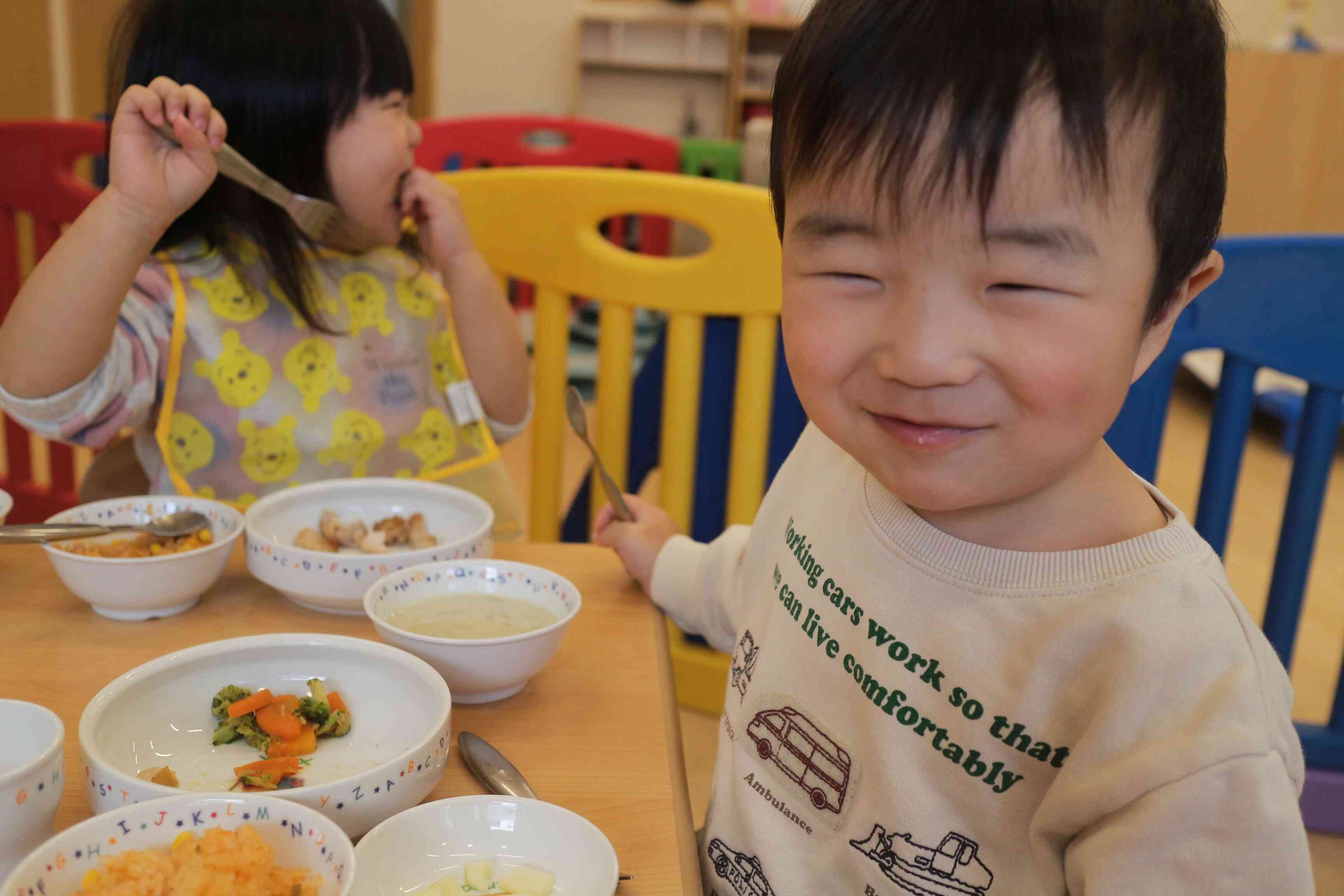 給食おいしいよ！