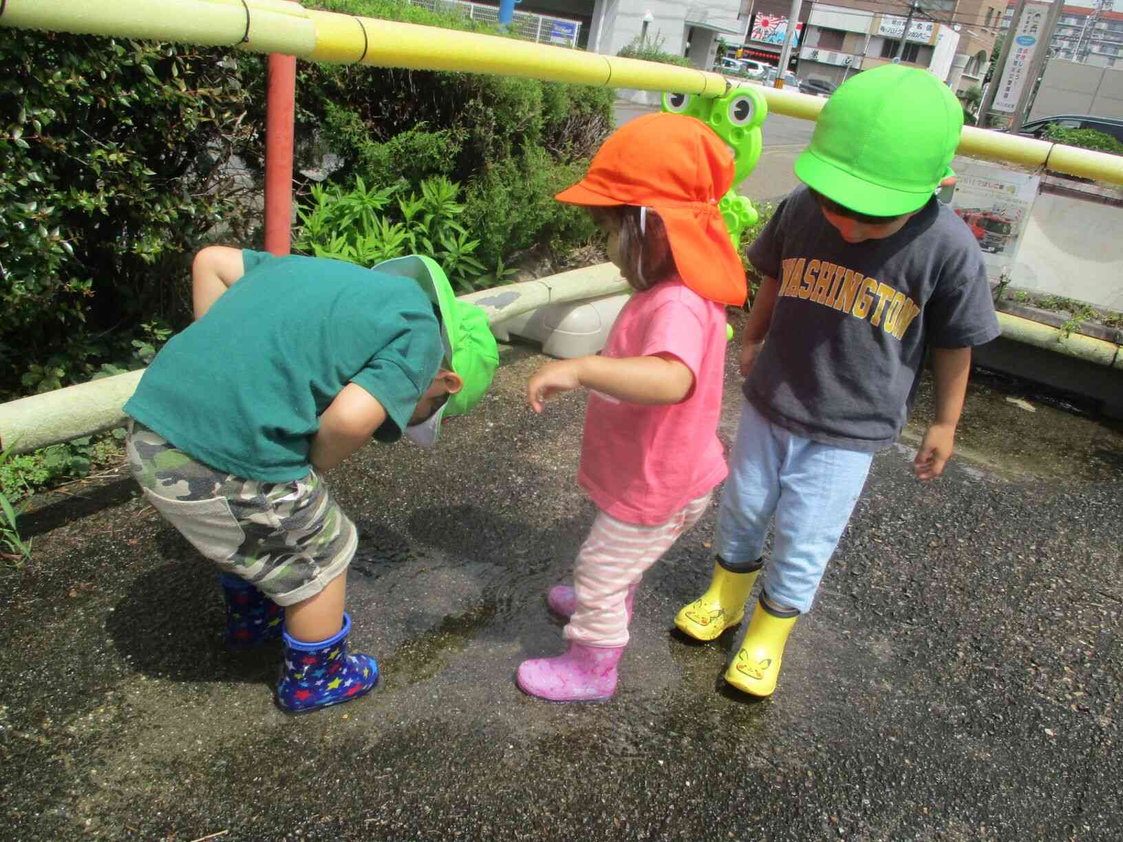 晴れた日にはお散歩や公園に遊びに行きます！