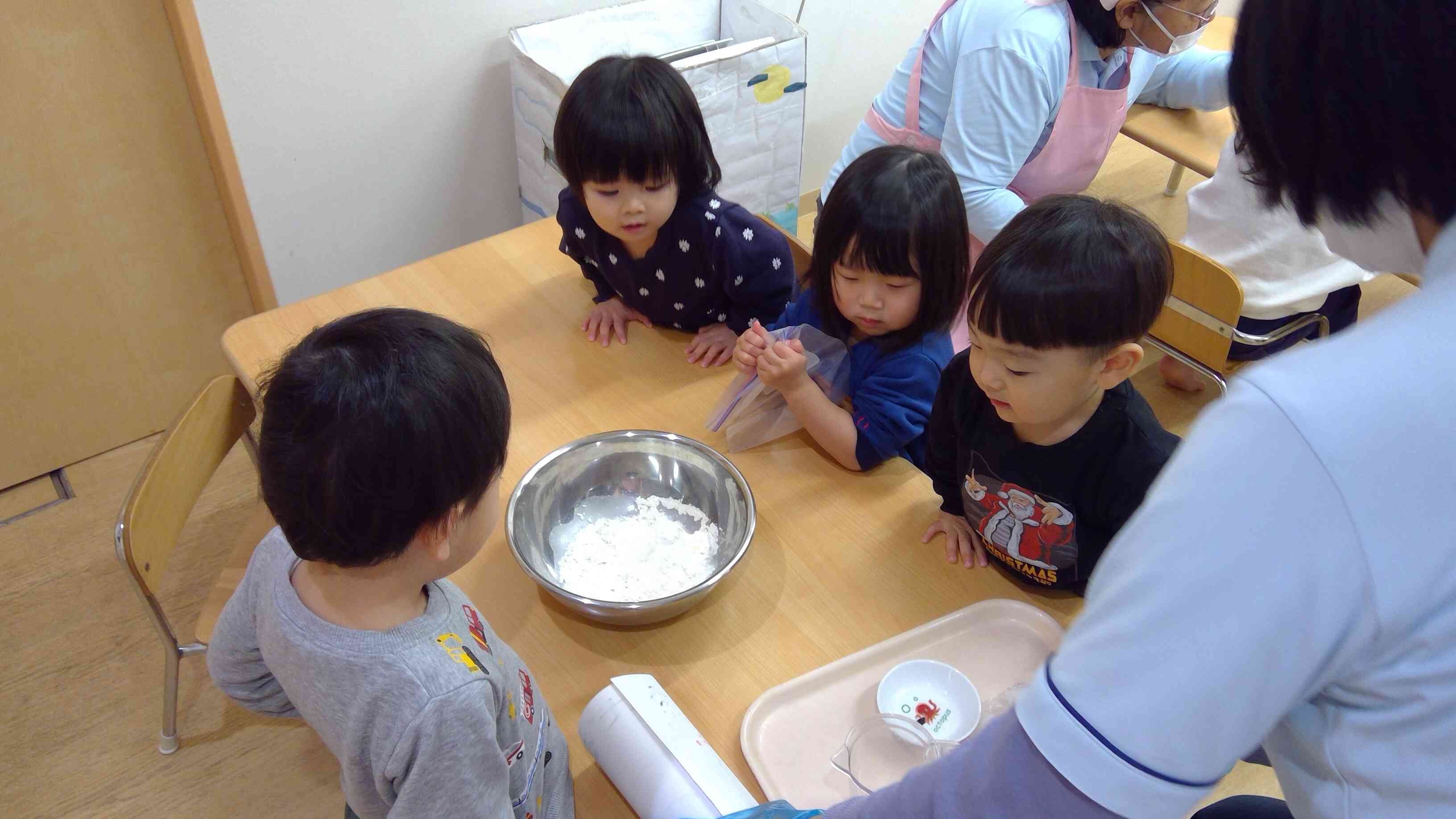 うどんを粉から作ったよ！