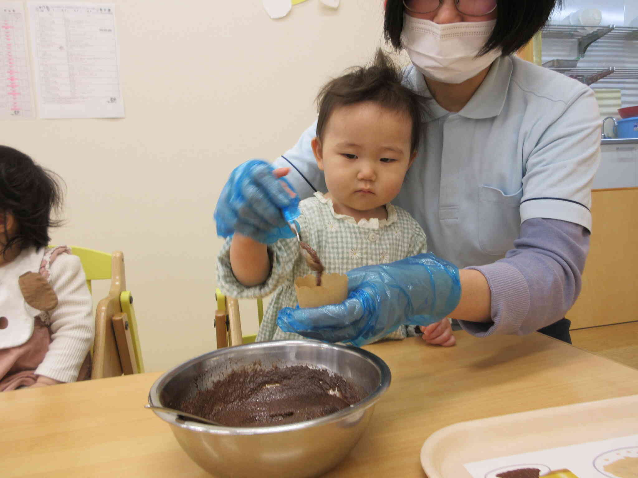 ココアを使ったケーキを作るよ！