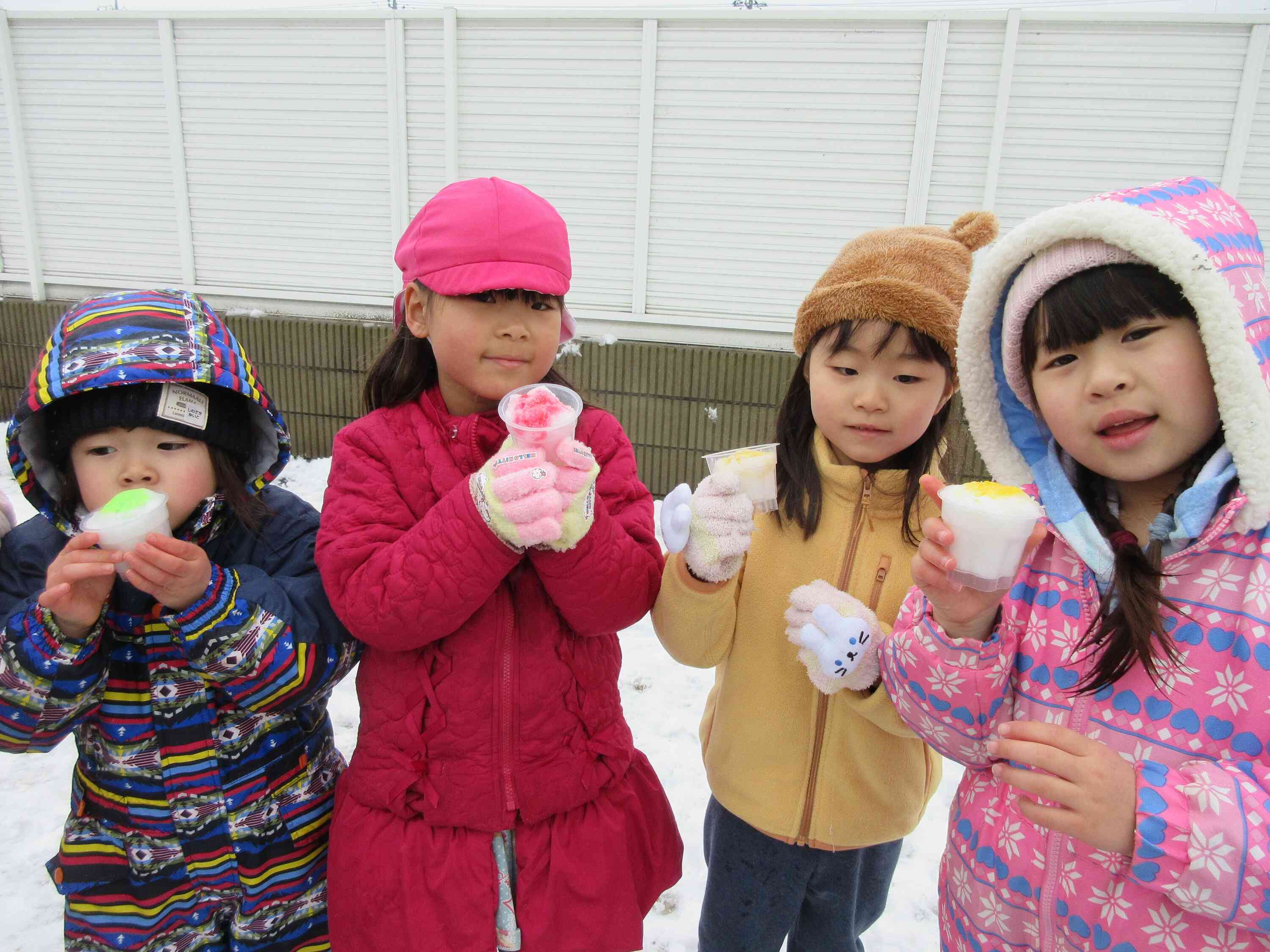 見て見て！　　かき氷みたい