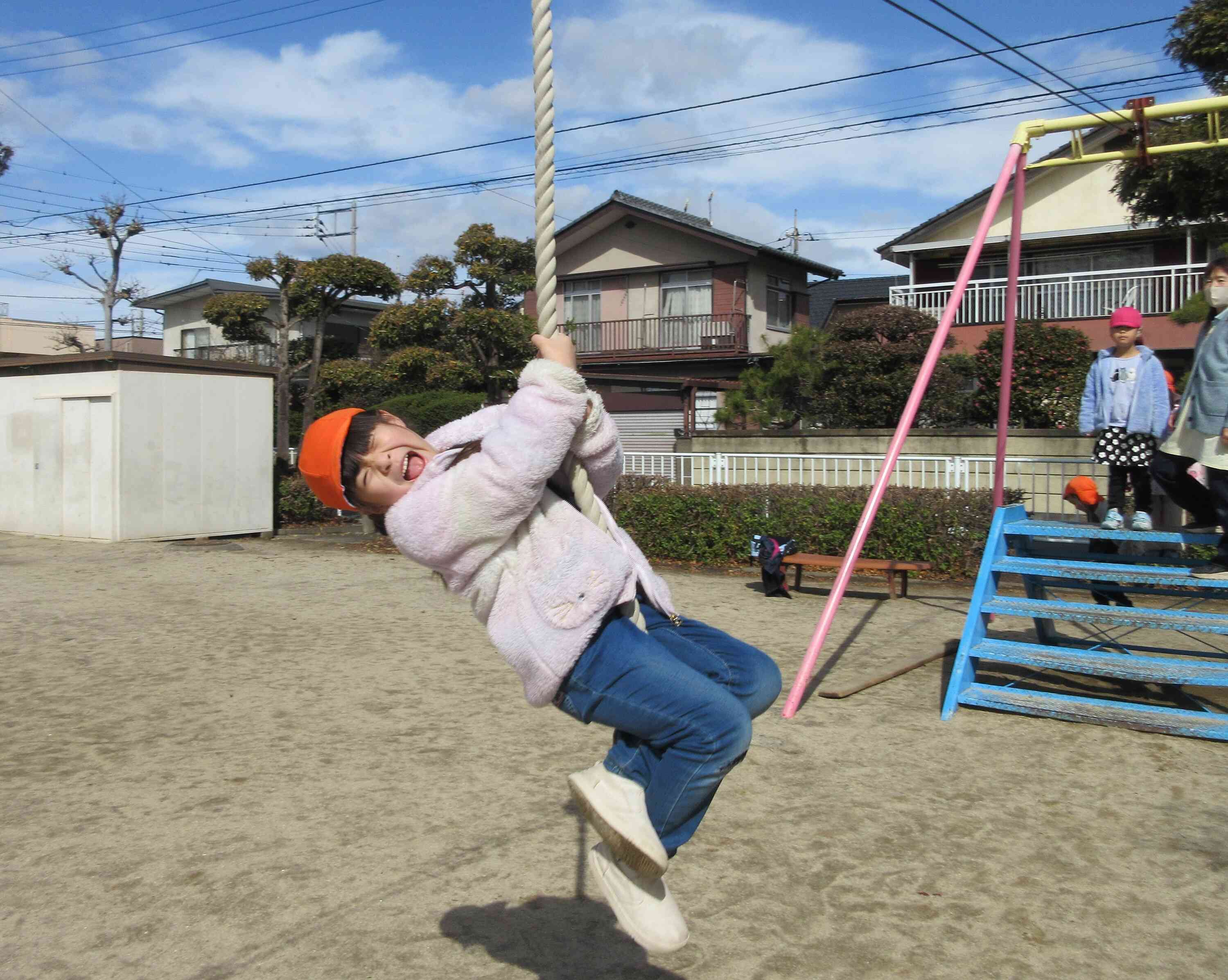 ターザンロープに挑戦したよ！