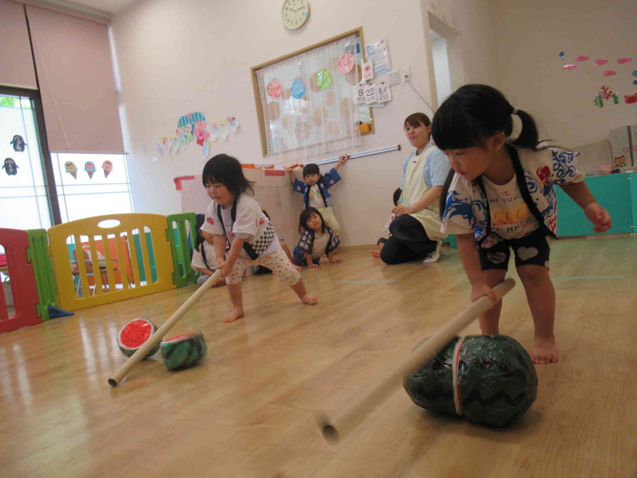 夏まつりの予行練習