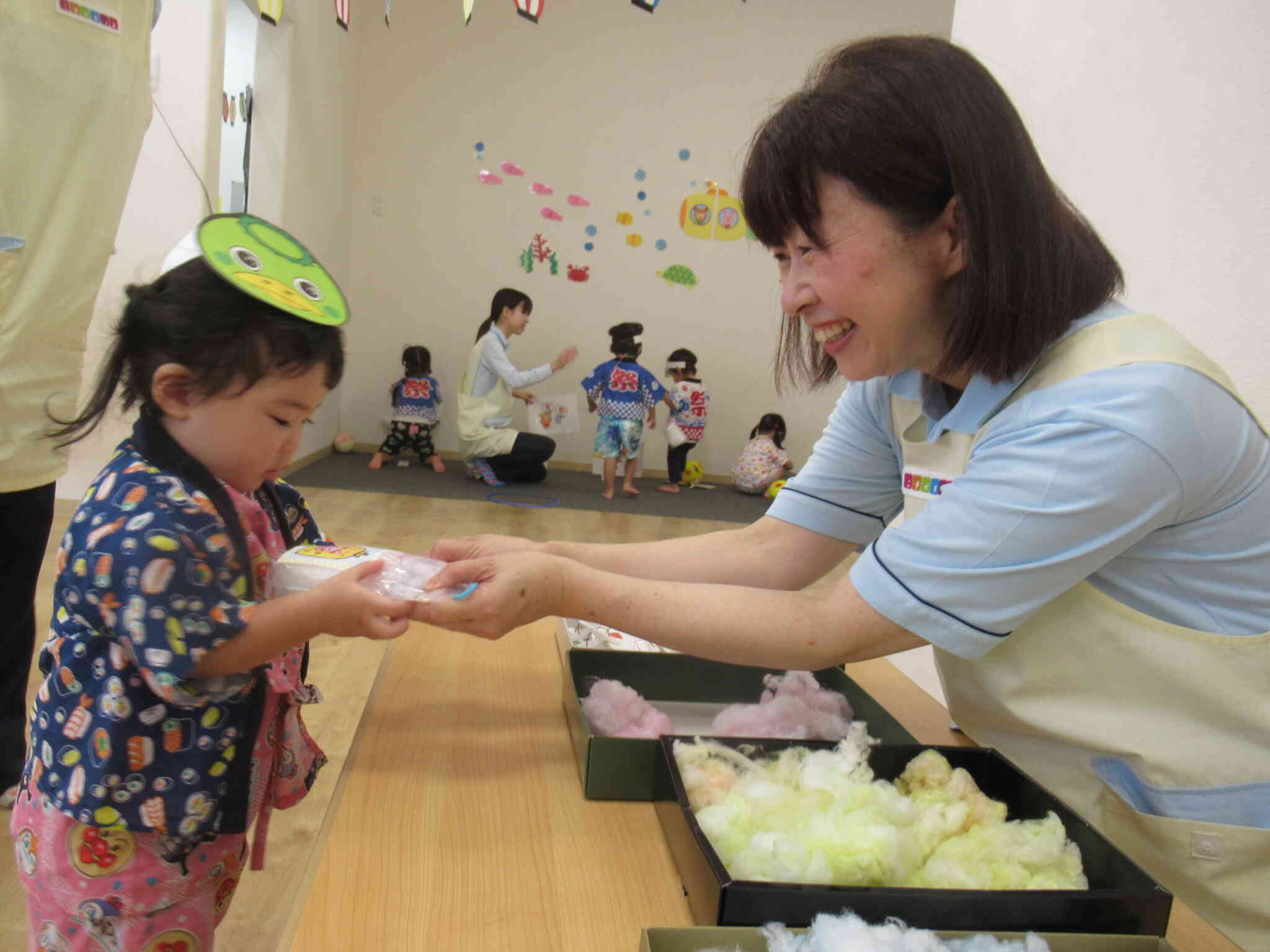 かっぱのお面もかわいい♪