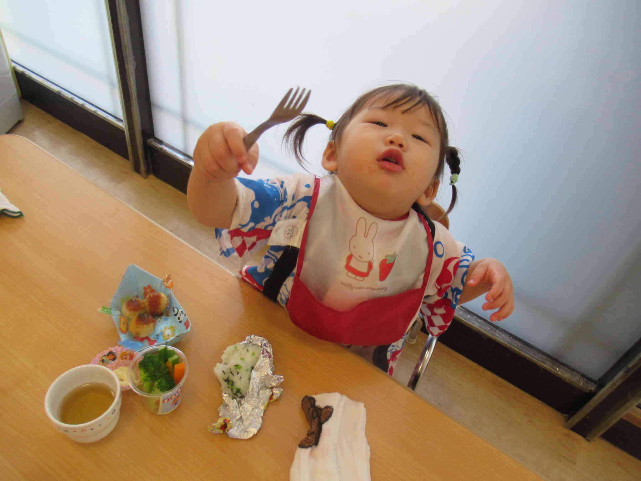 おまつりメニューの給食！うれしいね