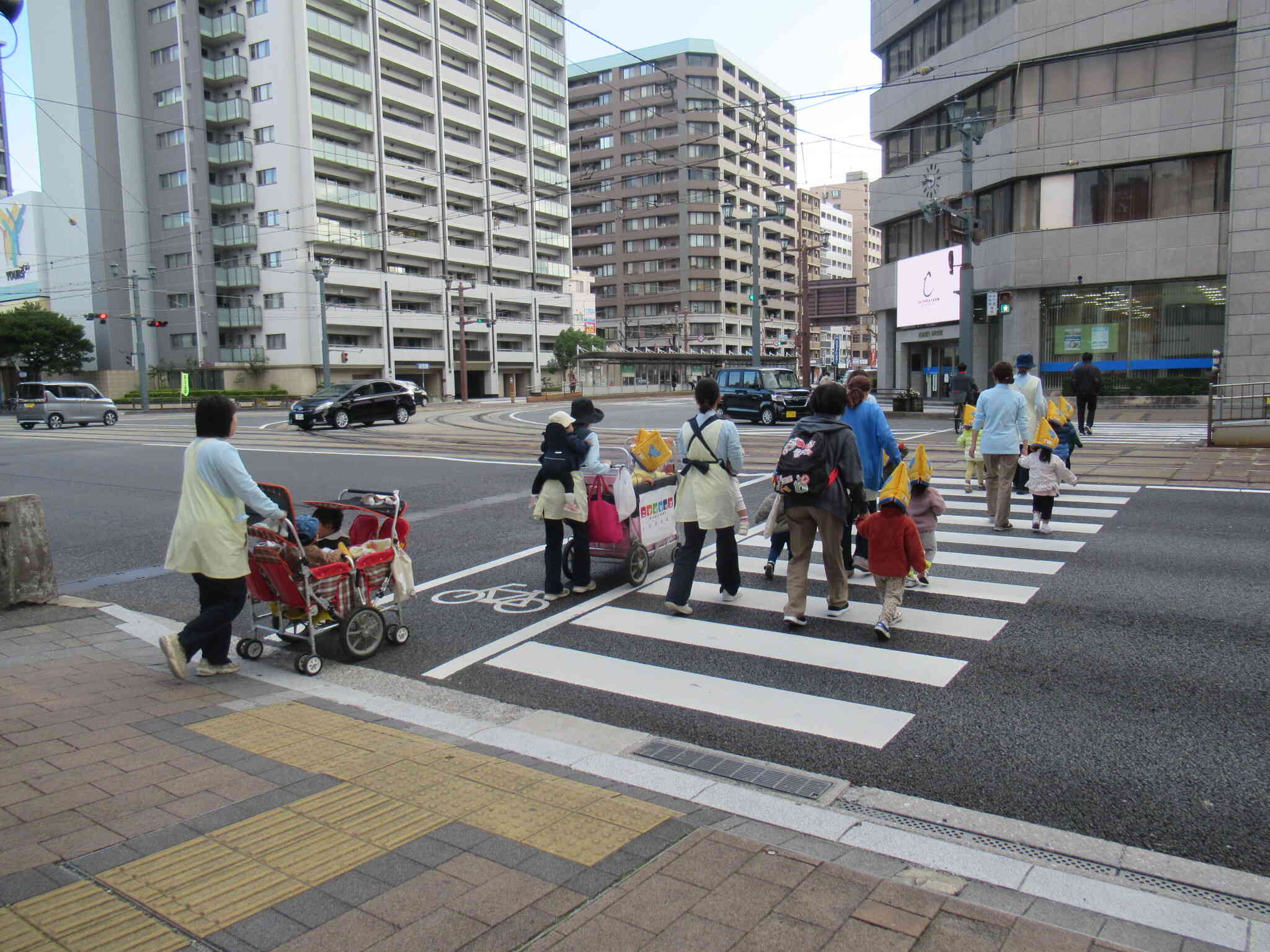 避難場所へ