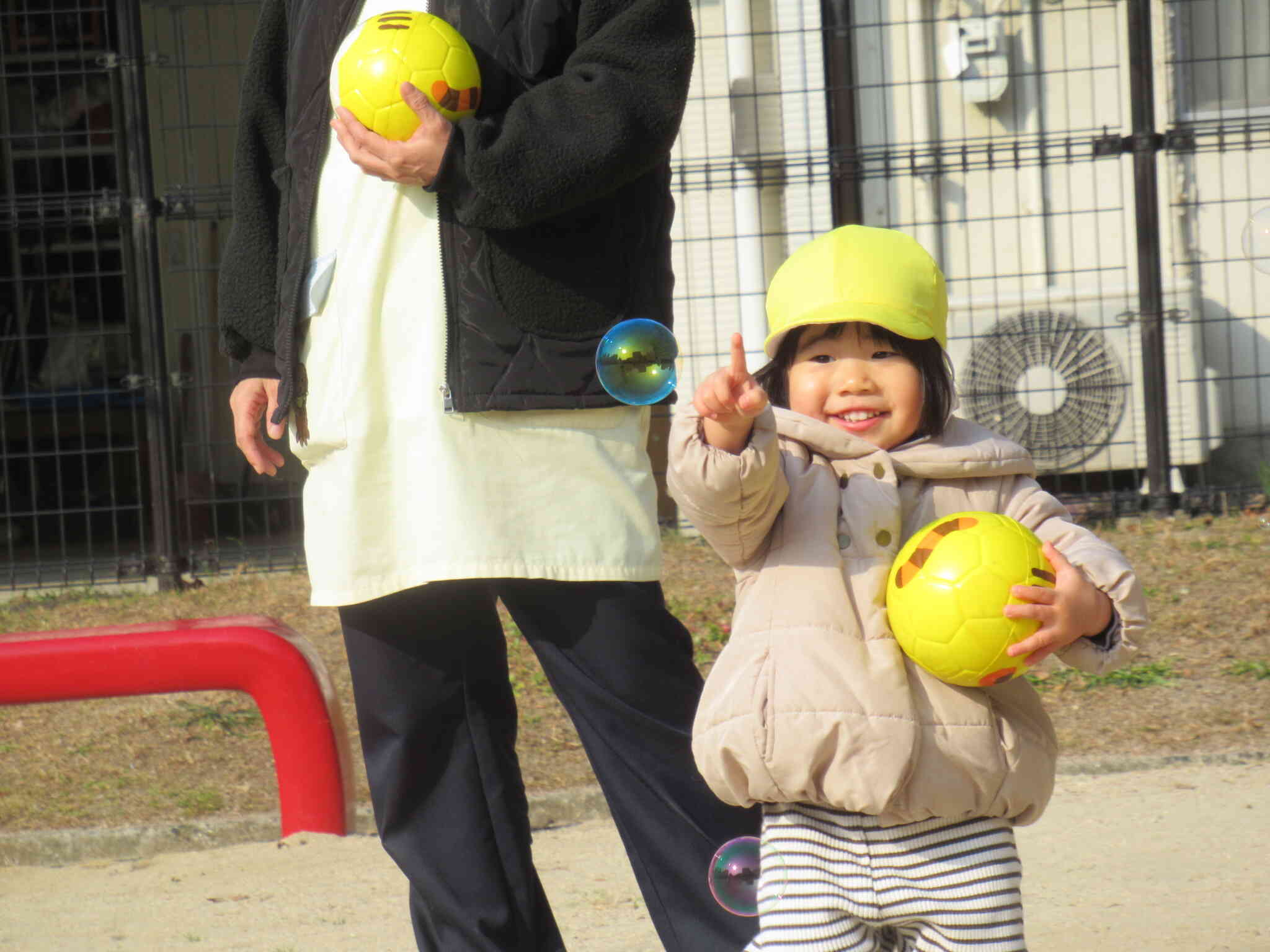 公園：しゃぼんだま