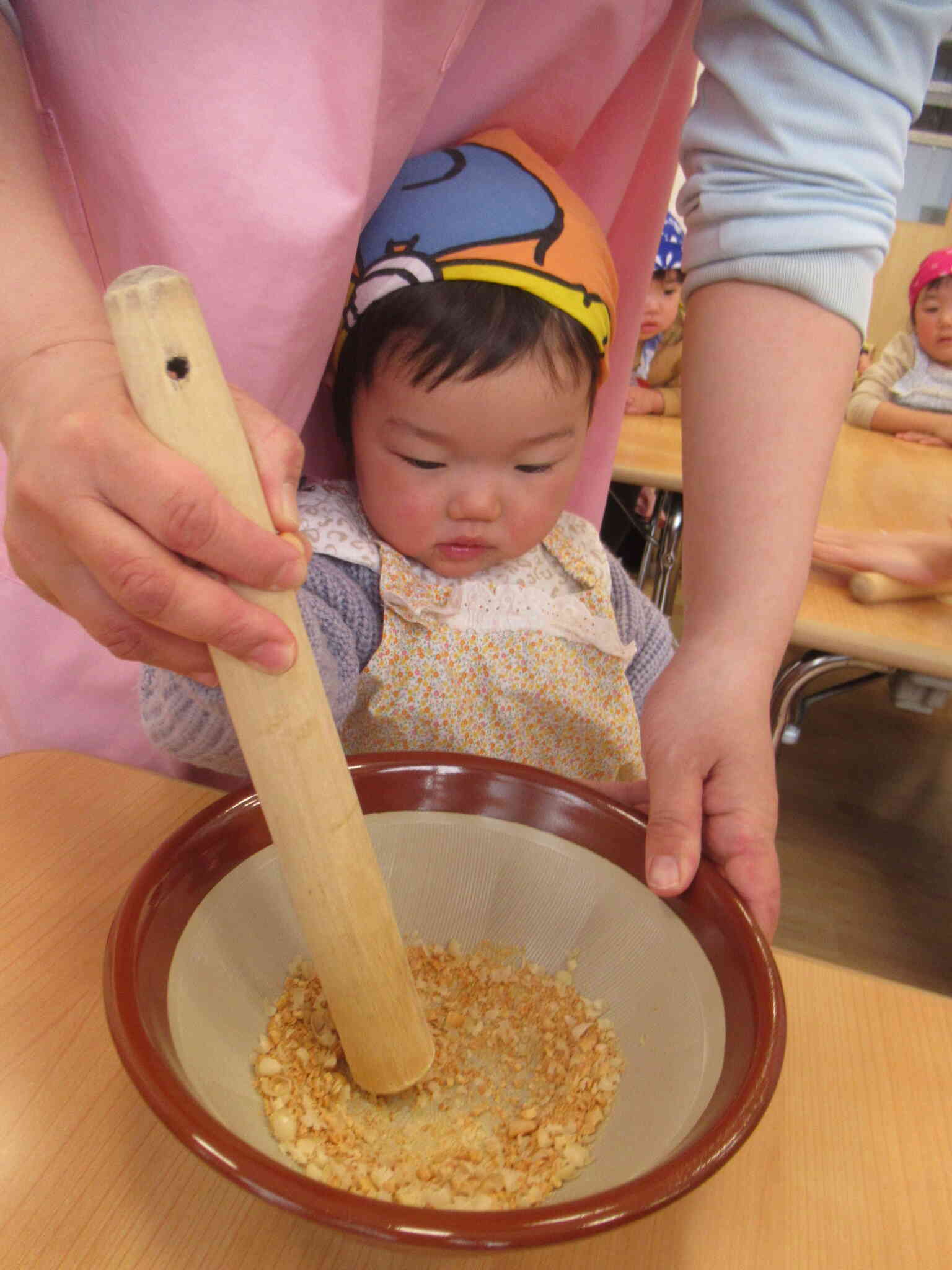 すり鉢が大きく見えるね