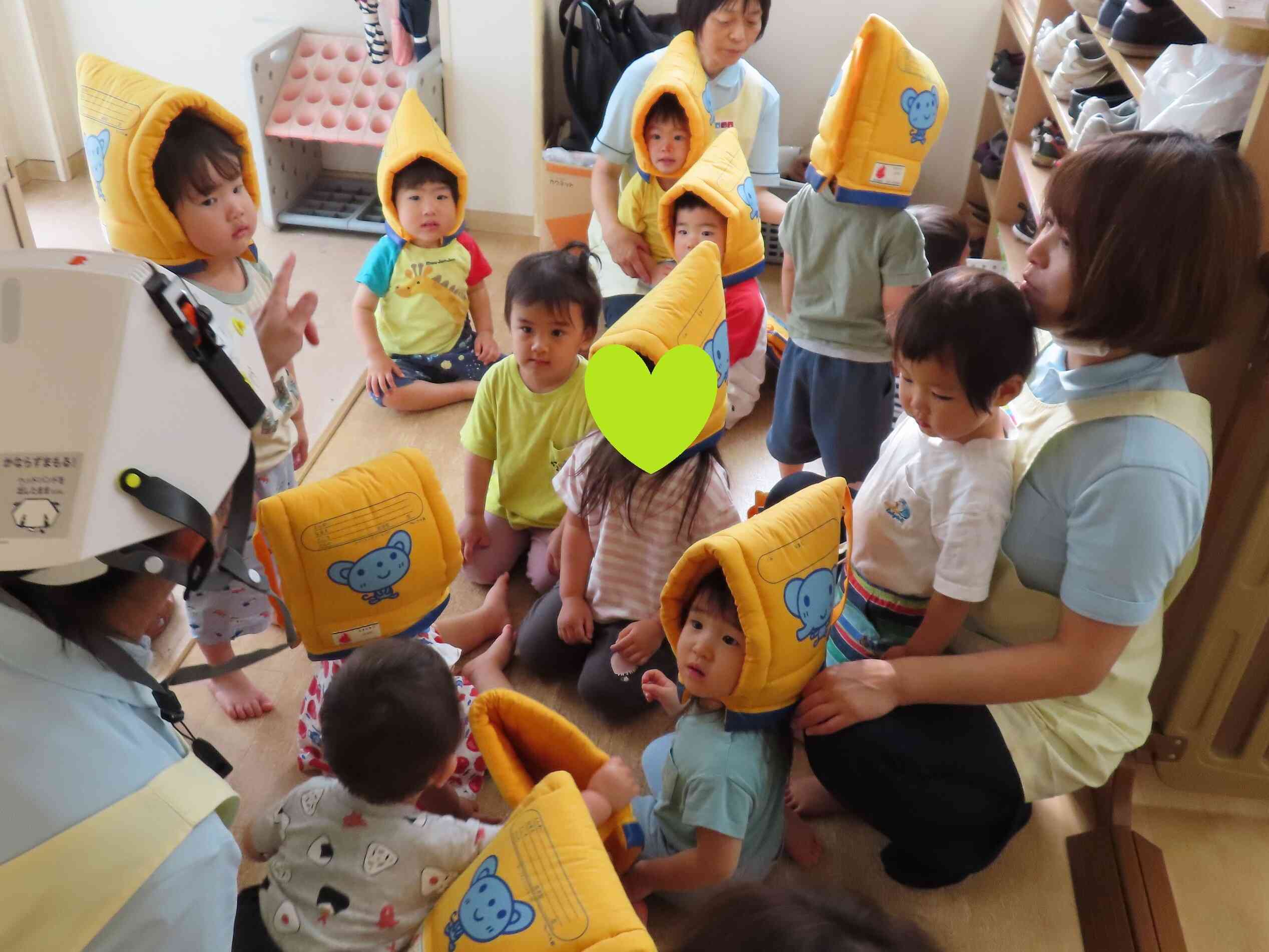 給食室から火災です