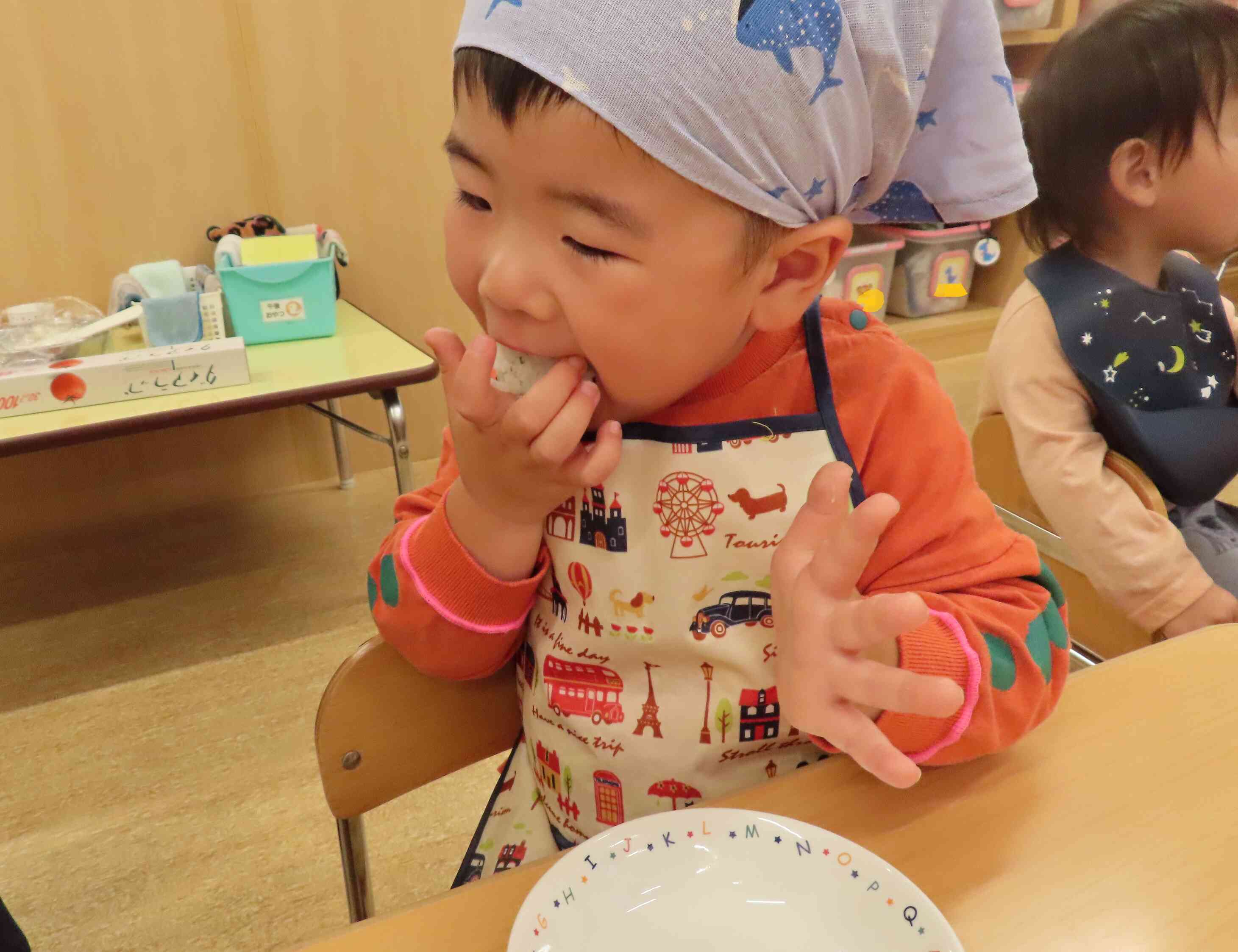 食育「お米研ぎ&おにぎり作り」