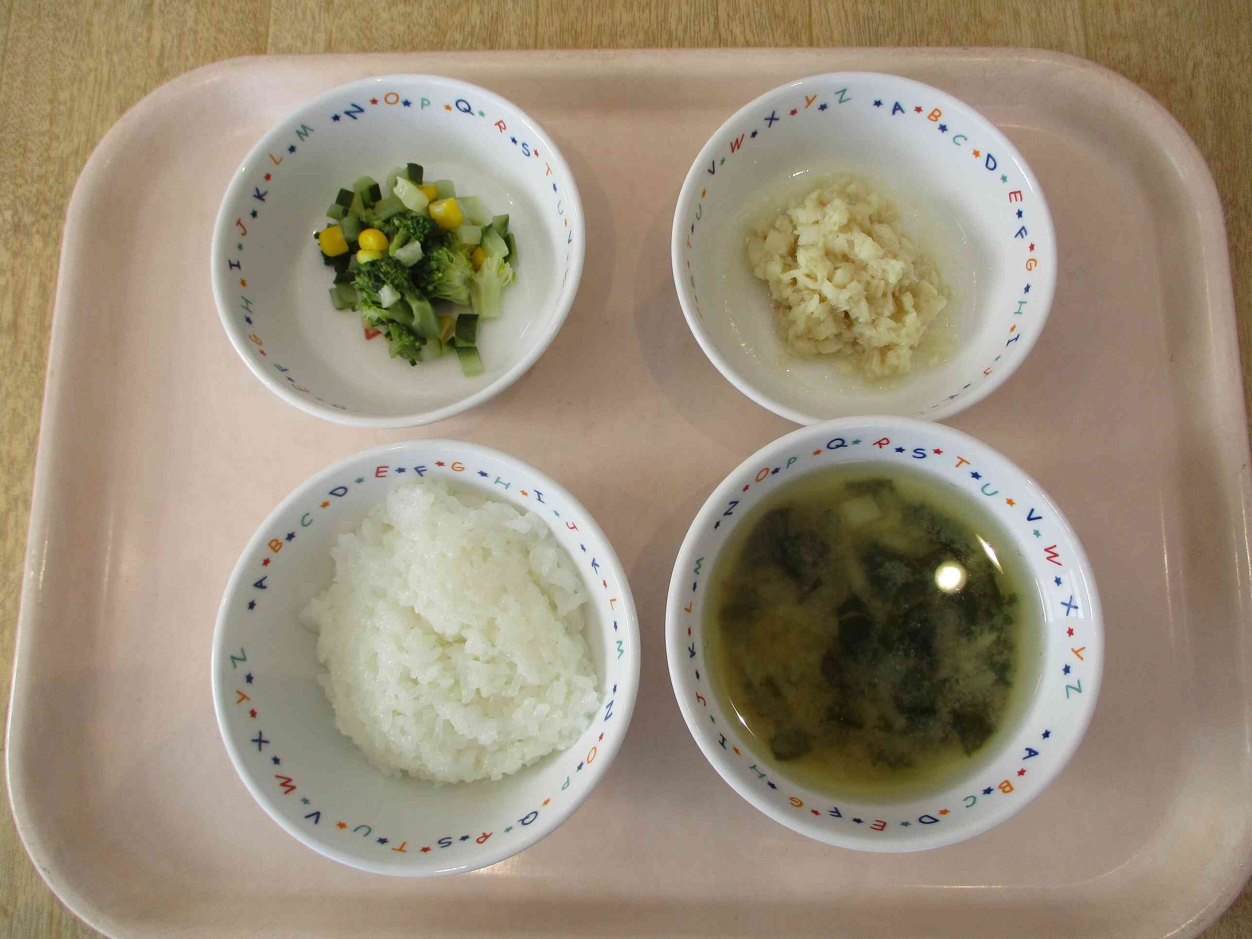 12月18日(水)の給食　離乳食(後期食)