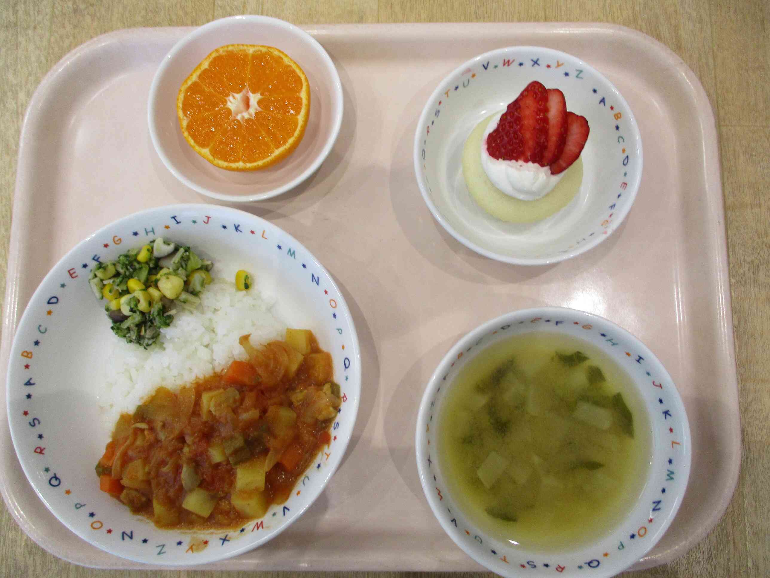 12月27日の給食　幼児食