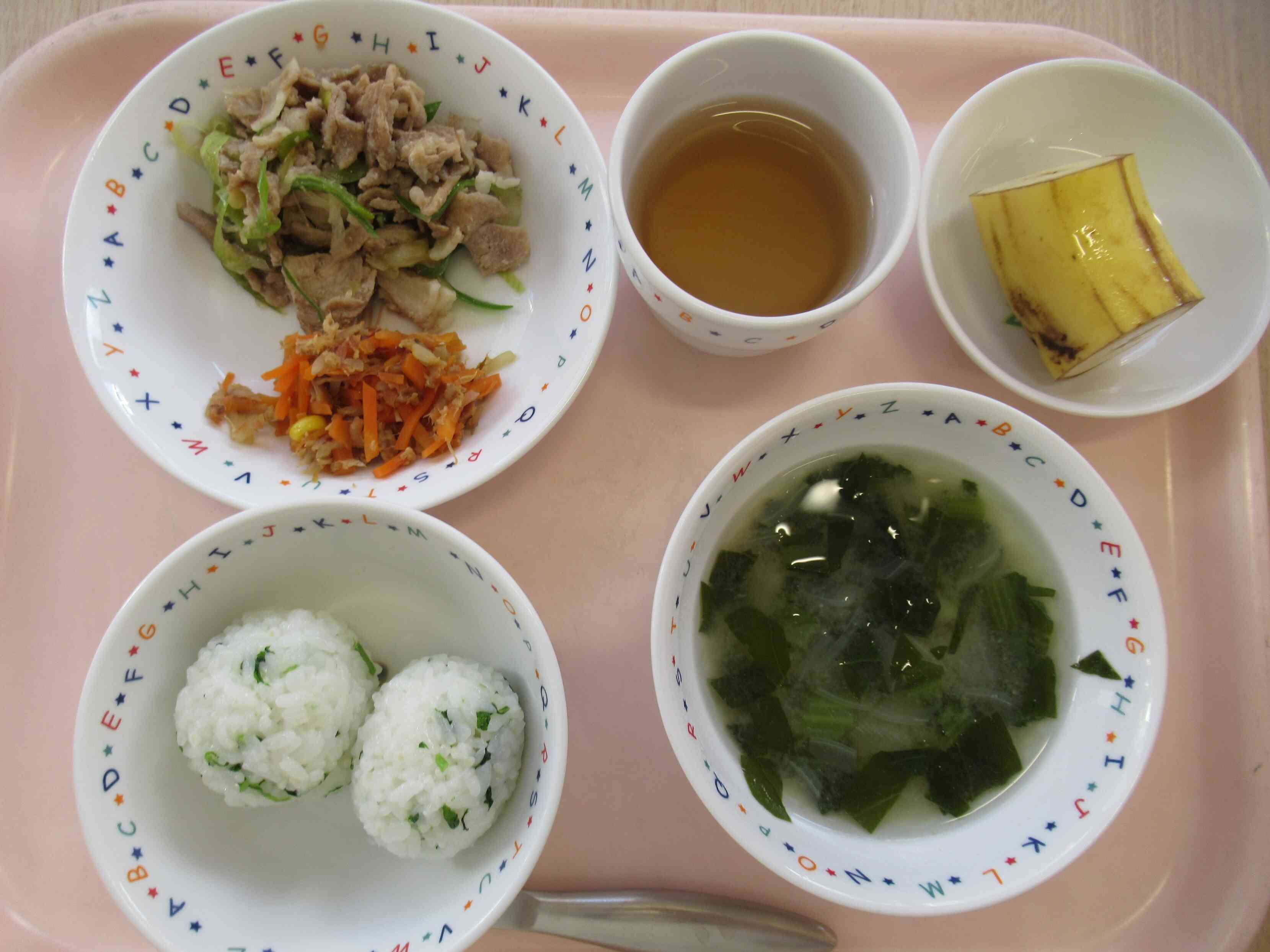 1月7日の給食（七草の日）