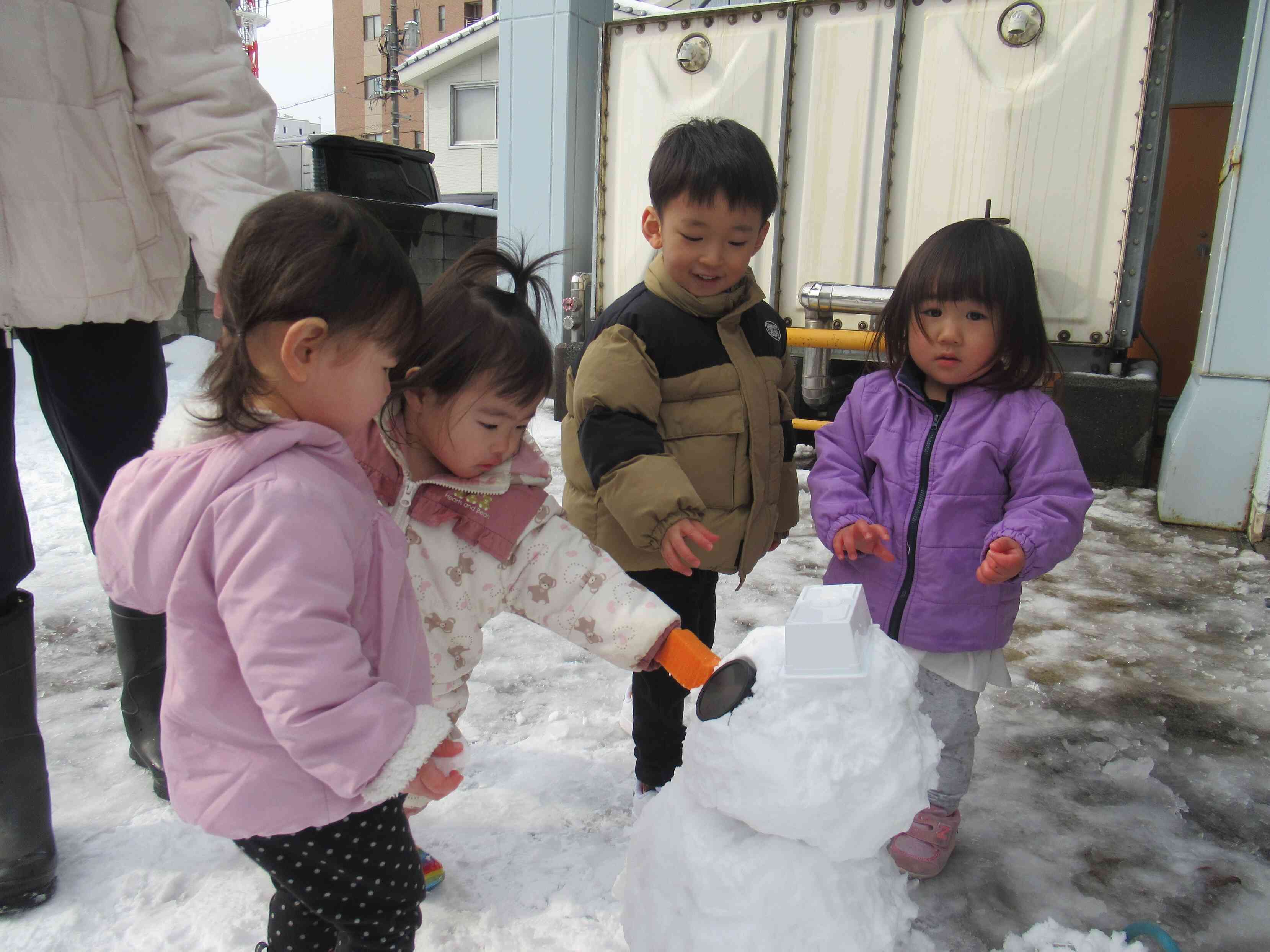 雪遊び 楽しかったよ！