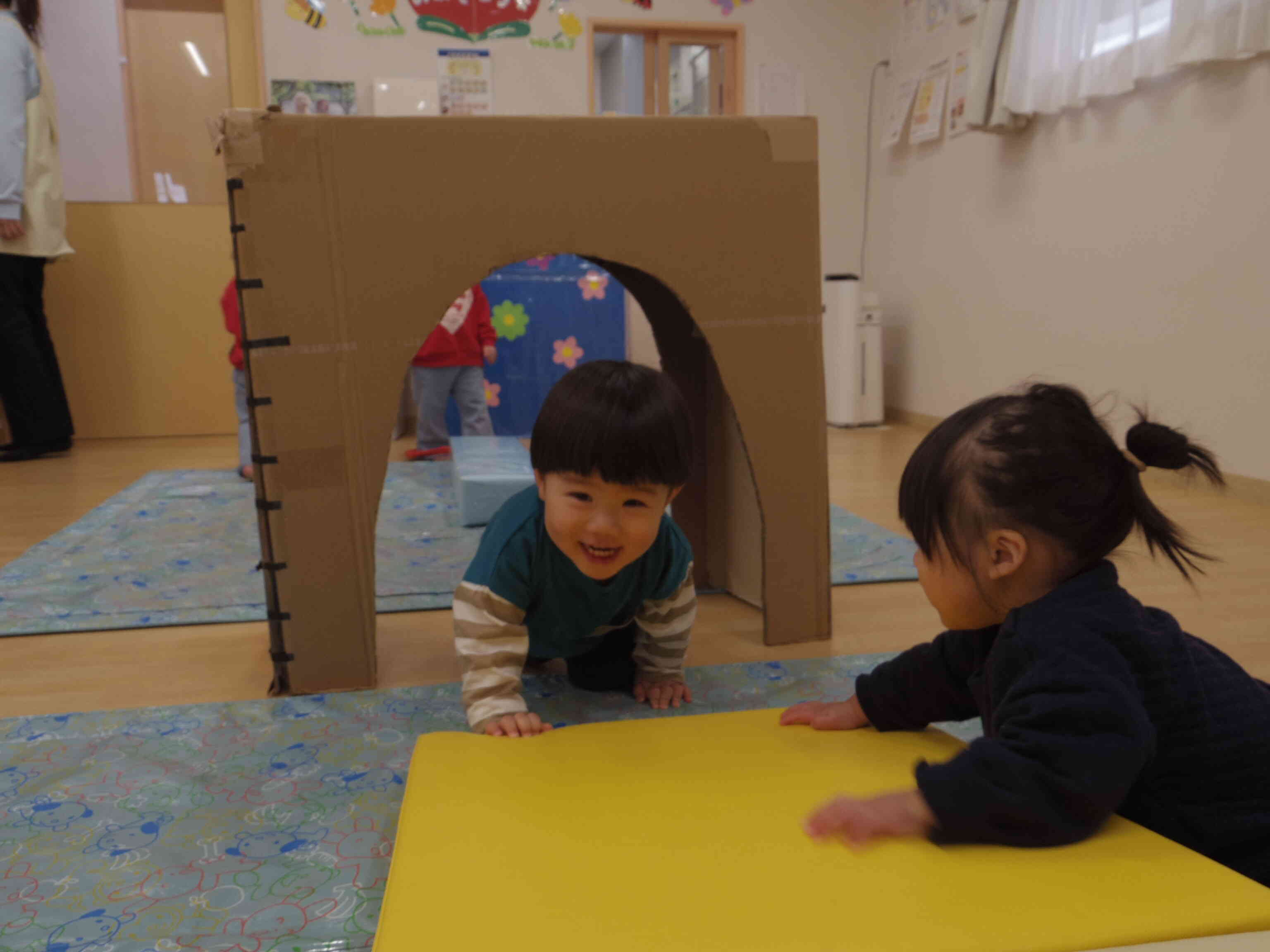 お部屋でもたくさん体を動かしたよ