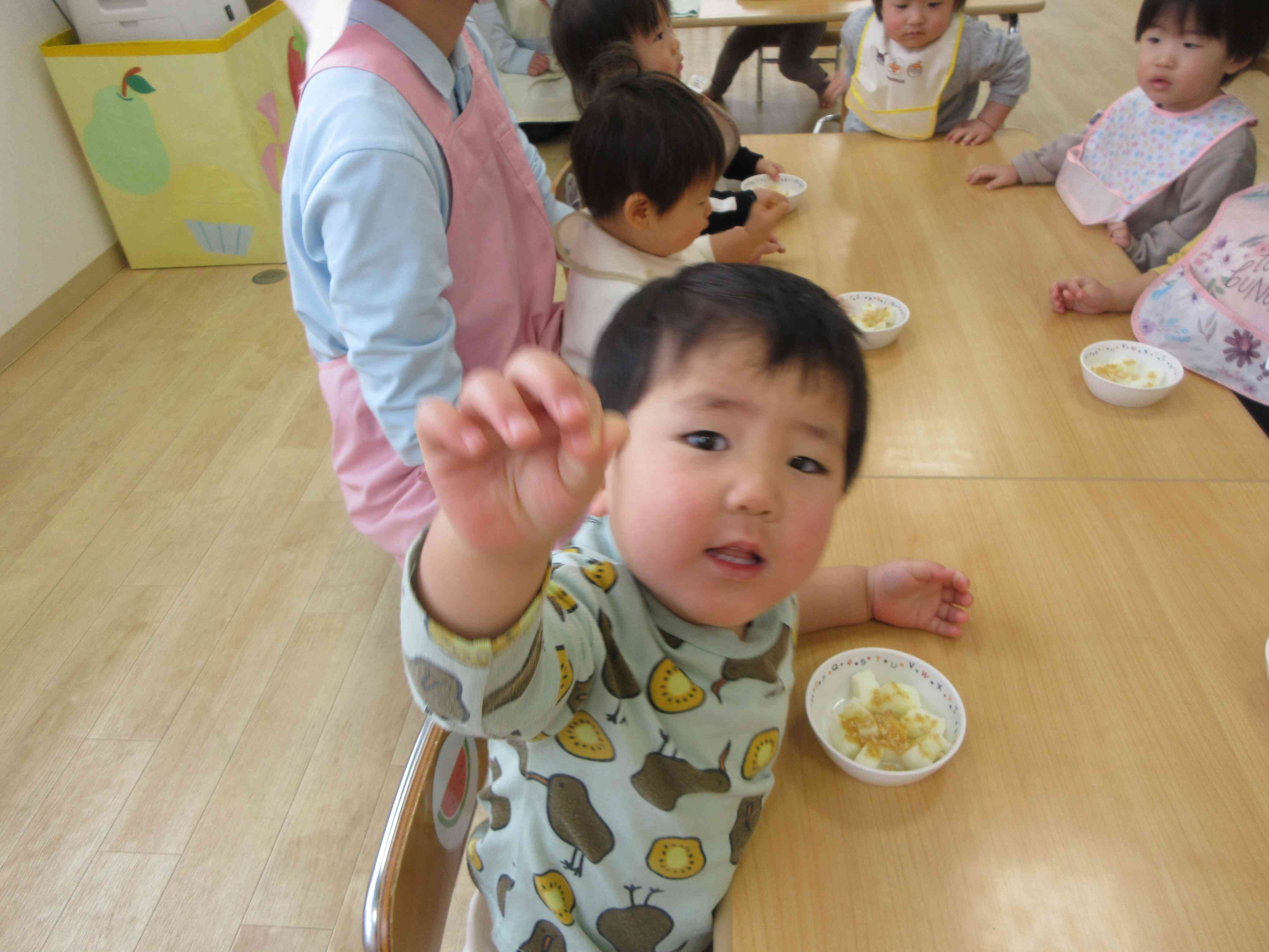 食育『大豆の変身』(１・２歳児)