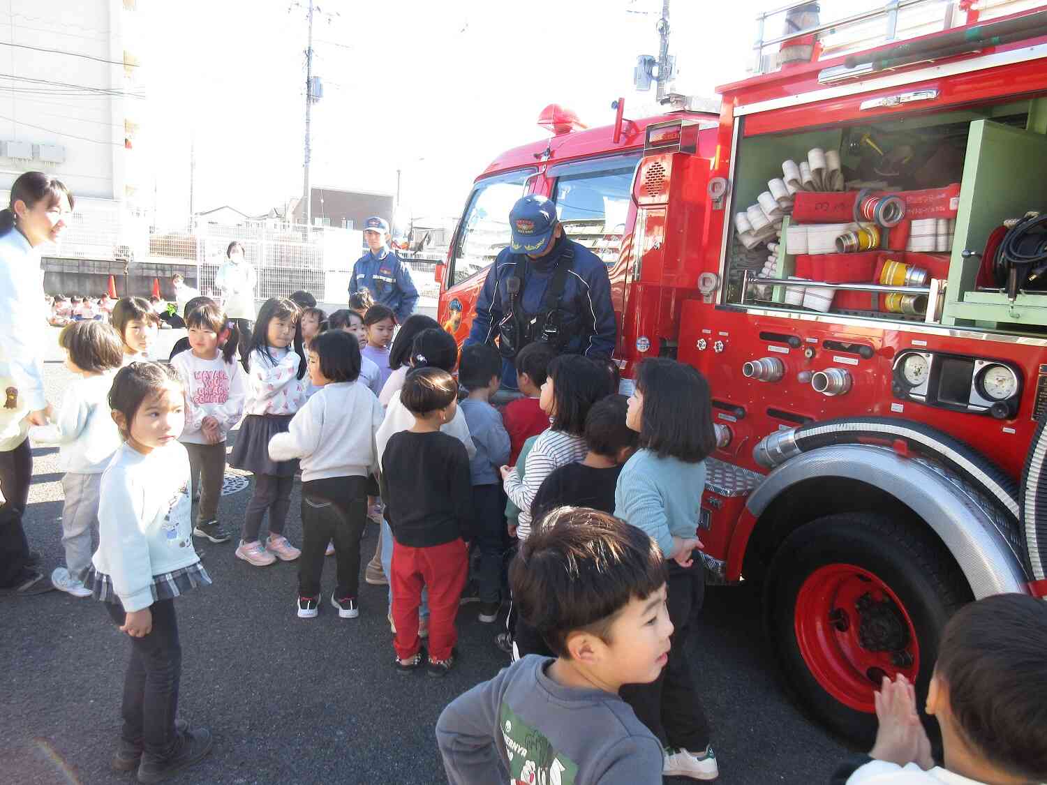 消防車の中も大公開！