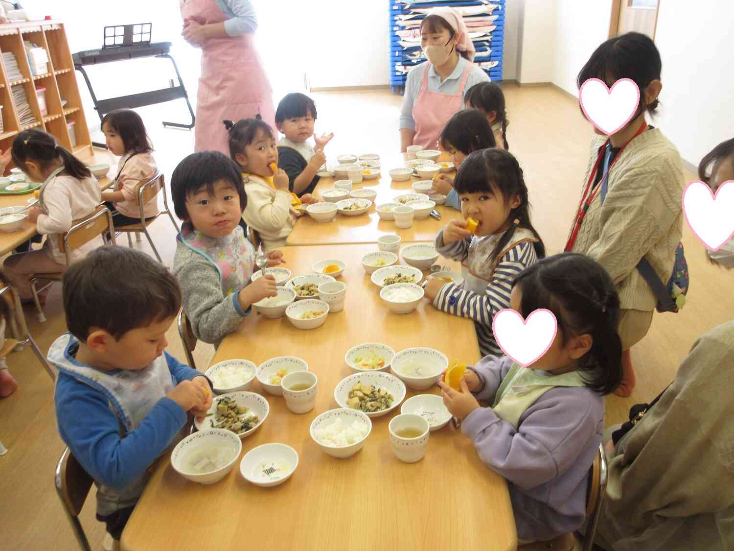 おいしい給食！モリモリ食べるよ☆