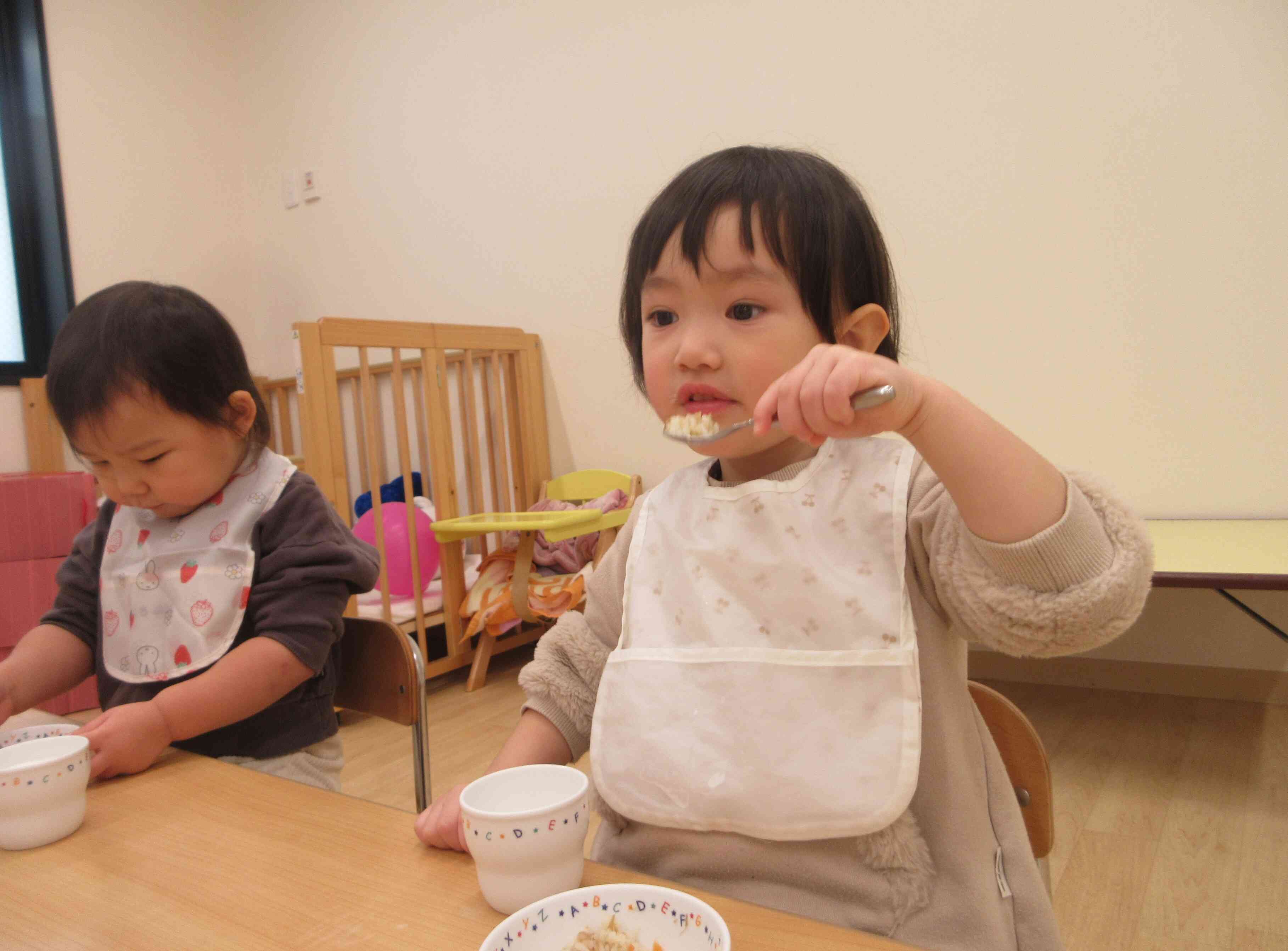 モリモリ食べて完食です！！