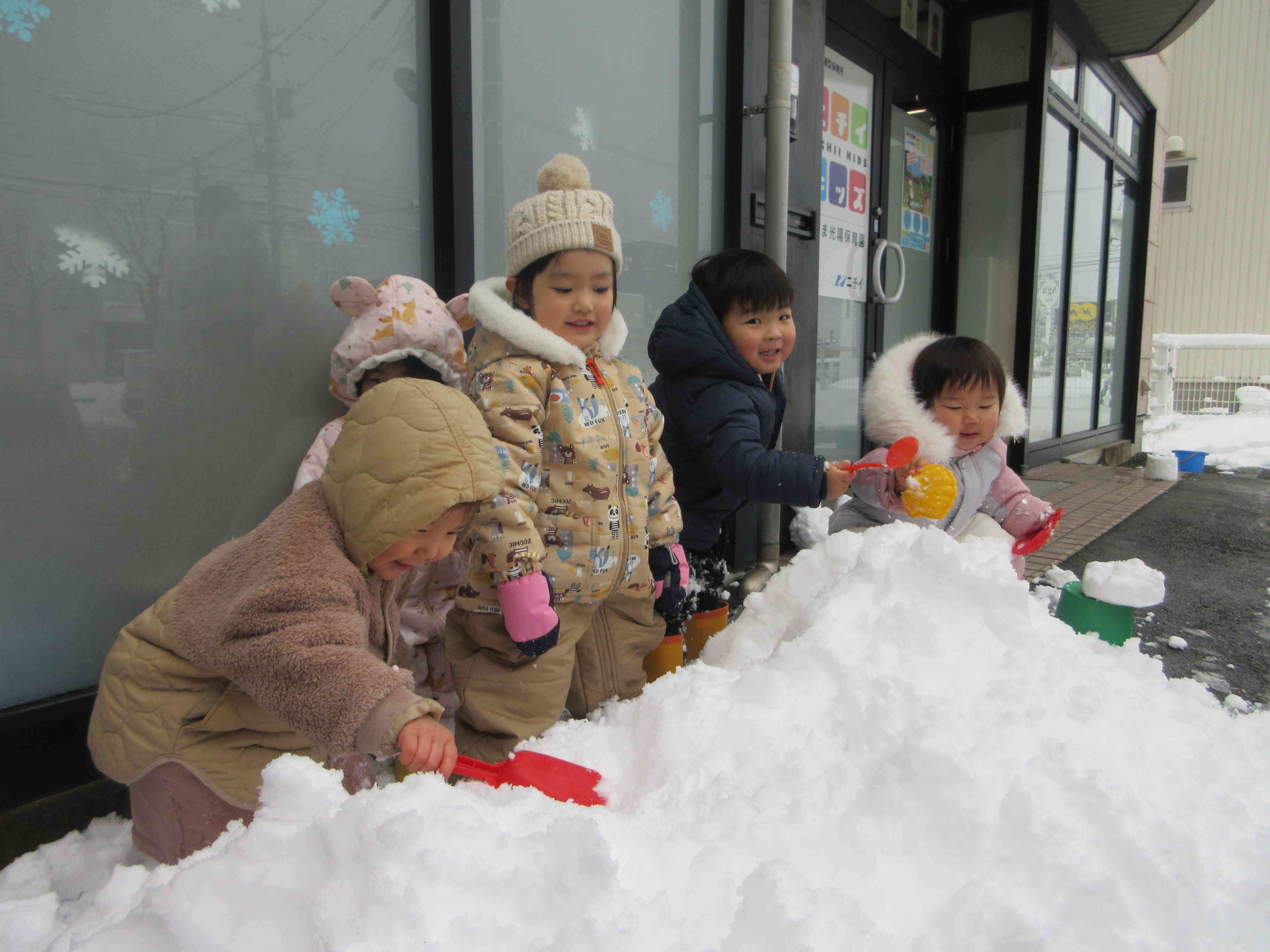 雪遊び日和だ～！！