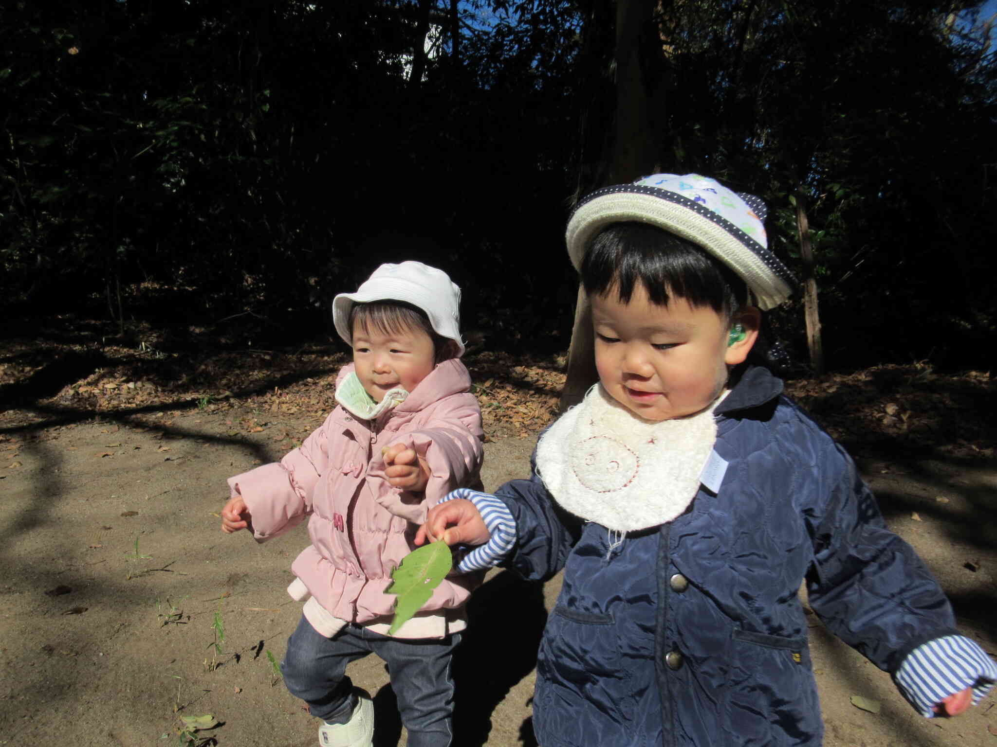 戸外遊びで森林公園へ！