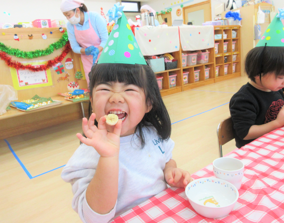 「わくわくしたよ」クリスマスティーパーティー（食育活動）