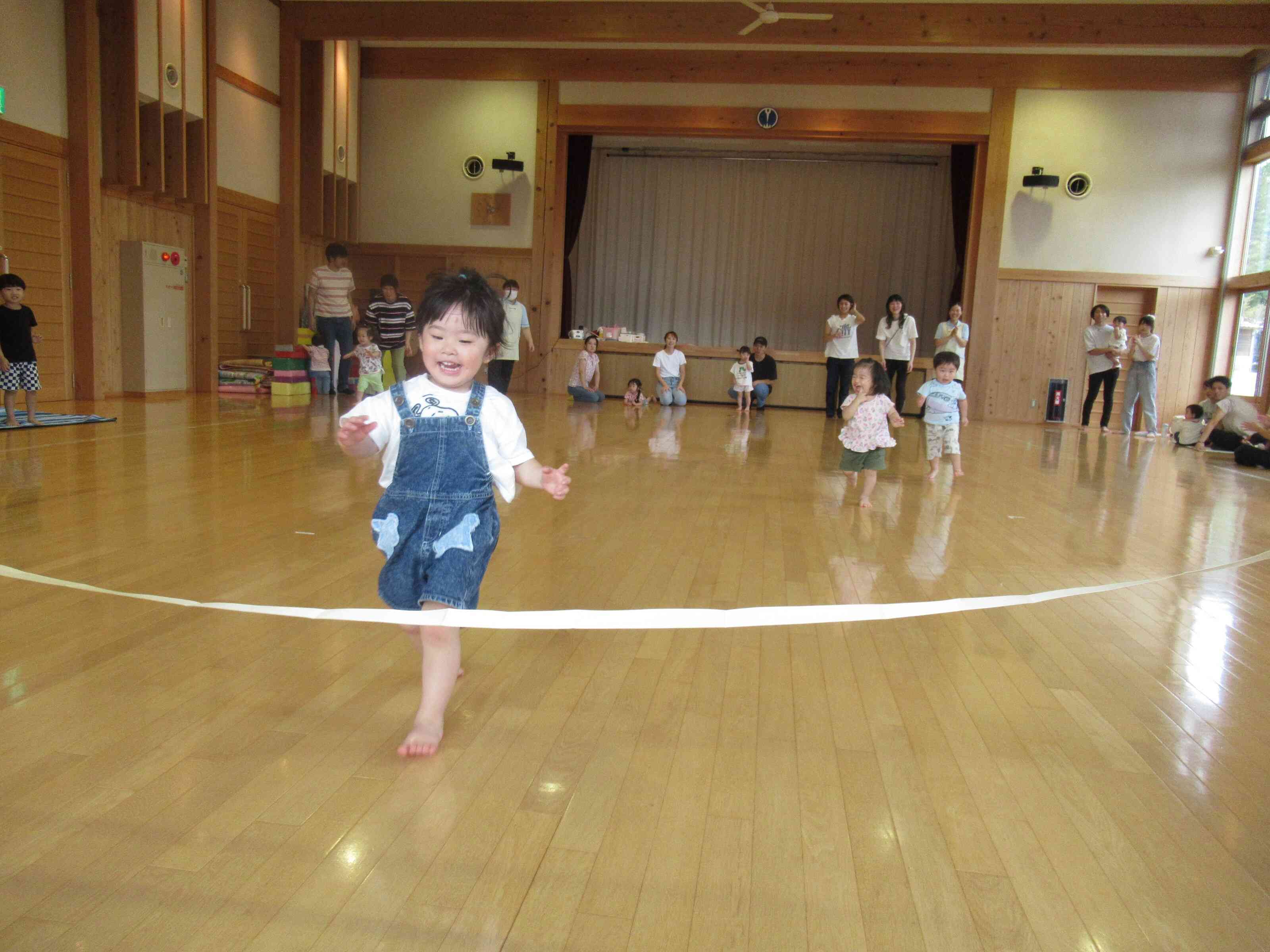 みんなでかけっこもしました！いい笑顔☆