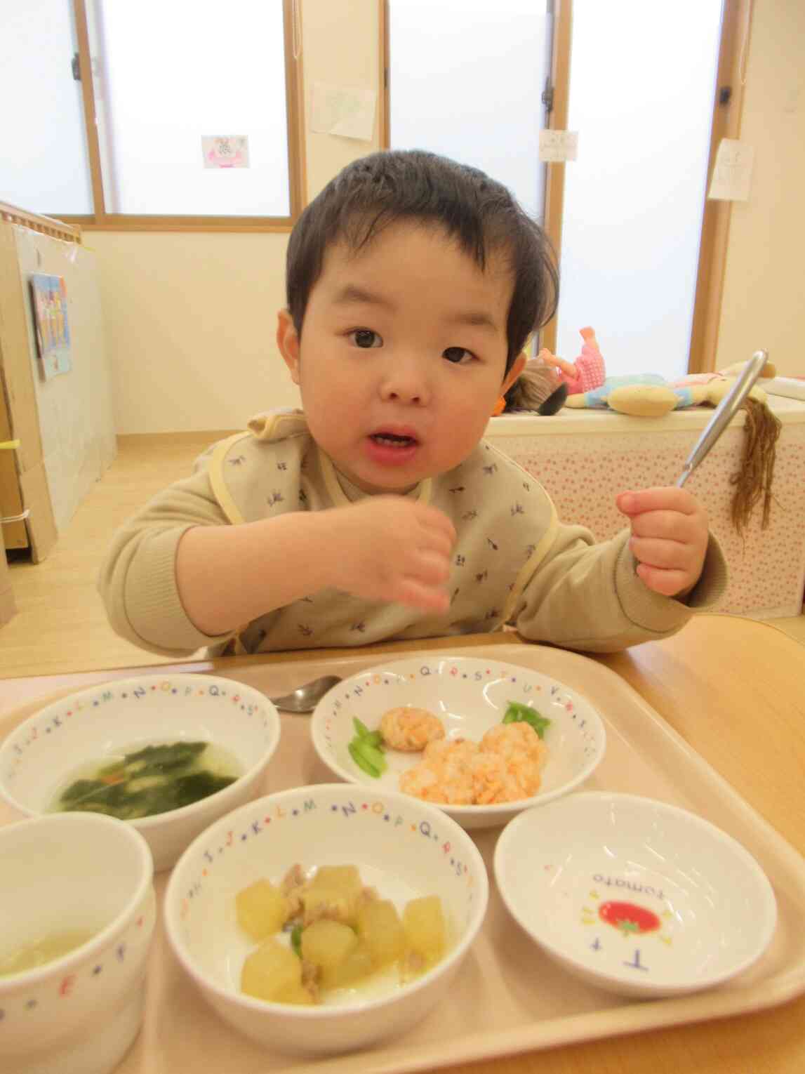 ひな祭り給食美味しかったね♫