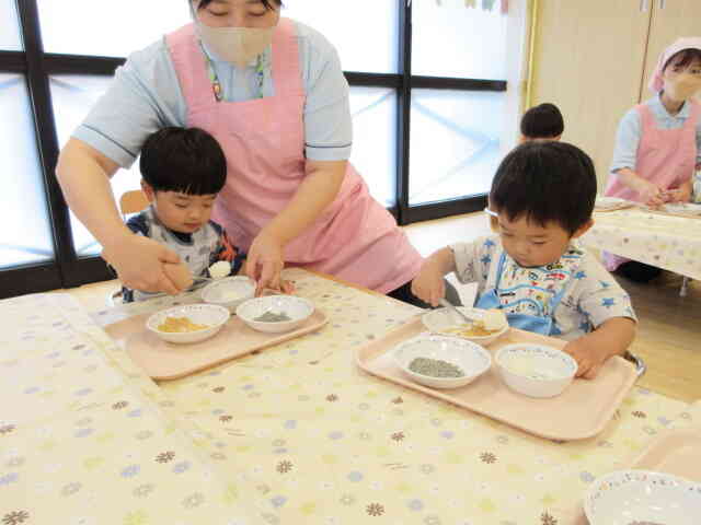 食育・おはぎ作り