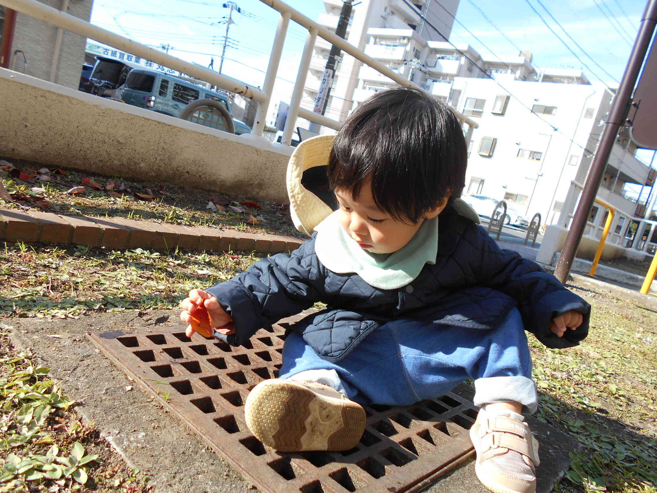 葉っぱを落としてみたよ