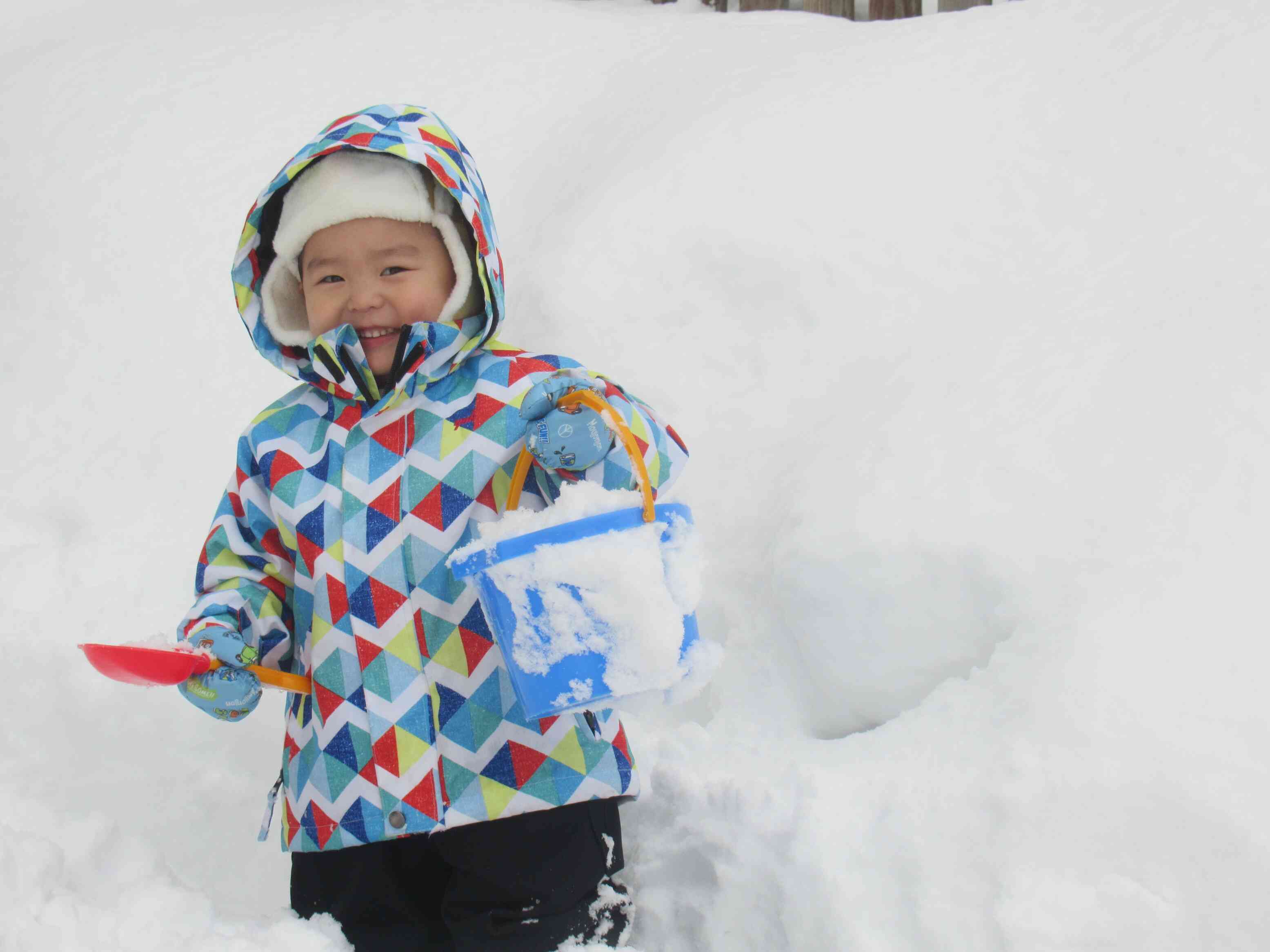 楽しい雪遊び