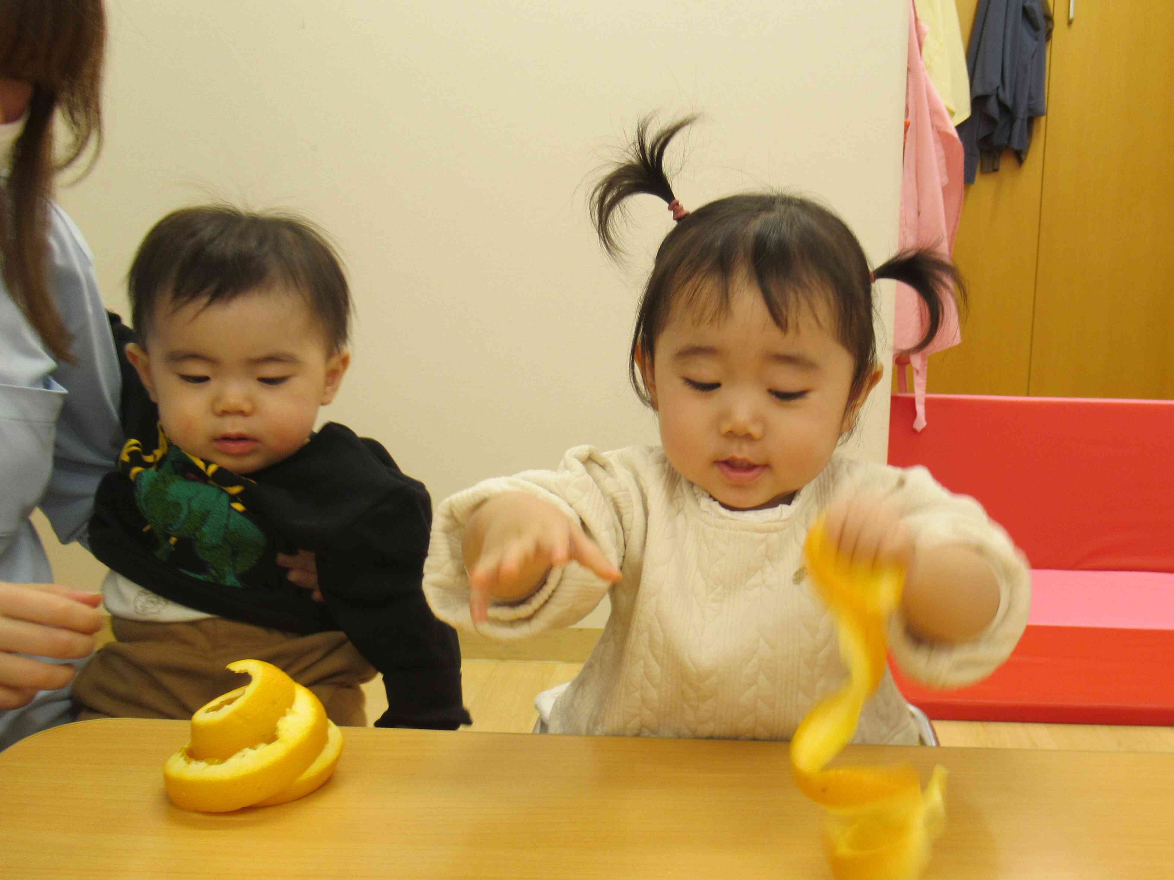 食育活動で「足湯」