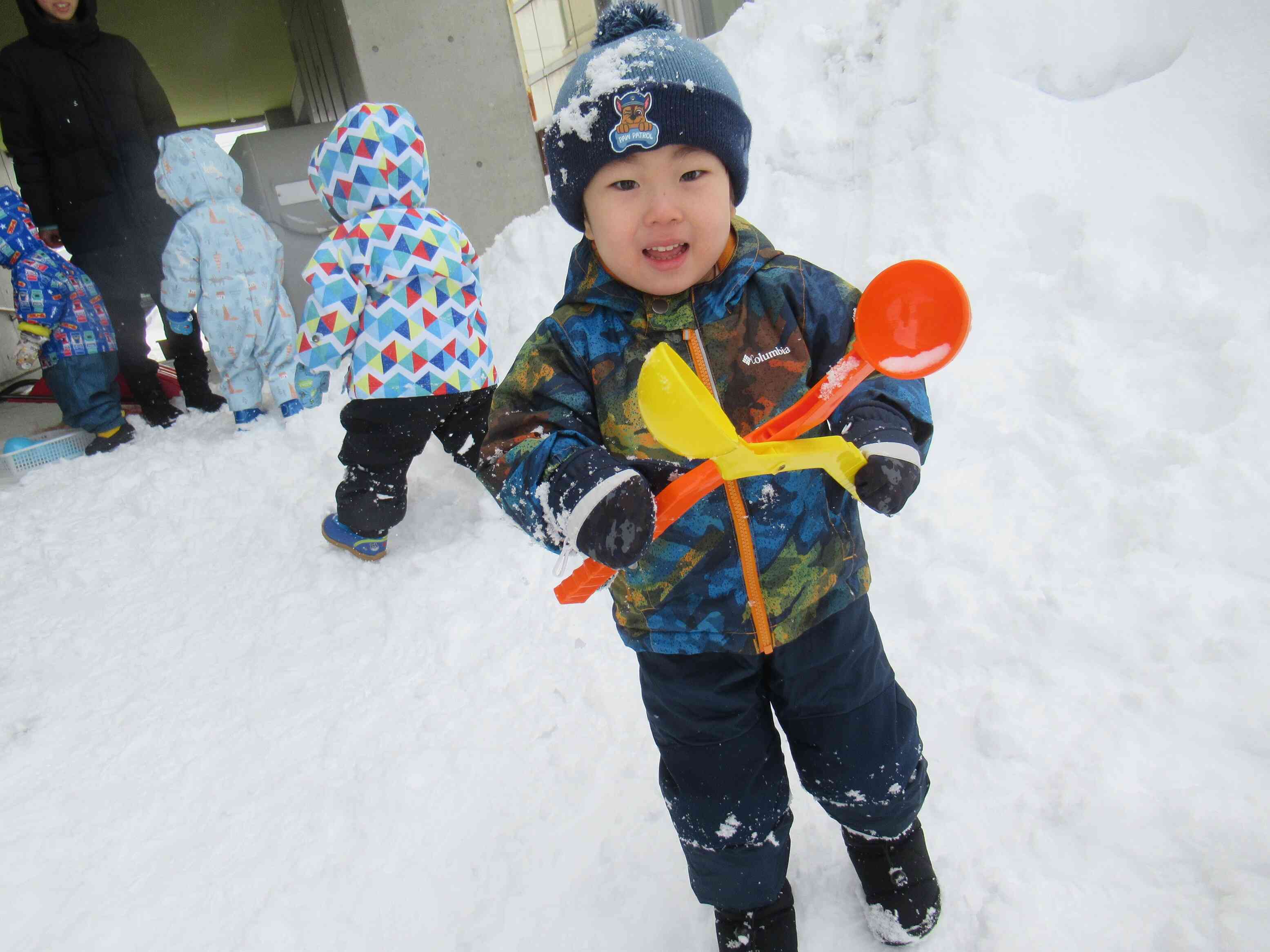 おもいっきり雪遊び