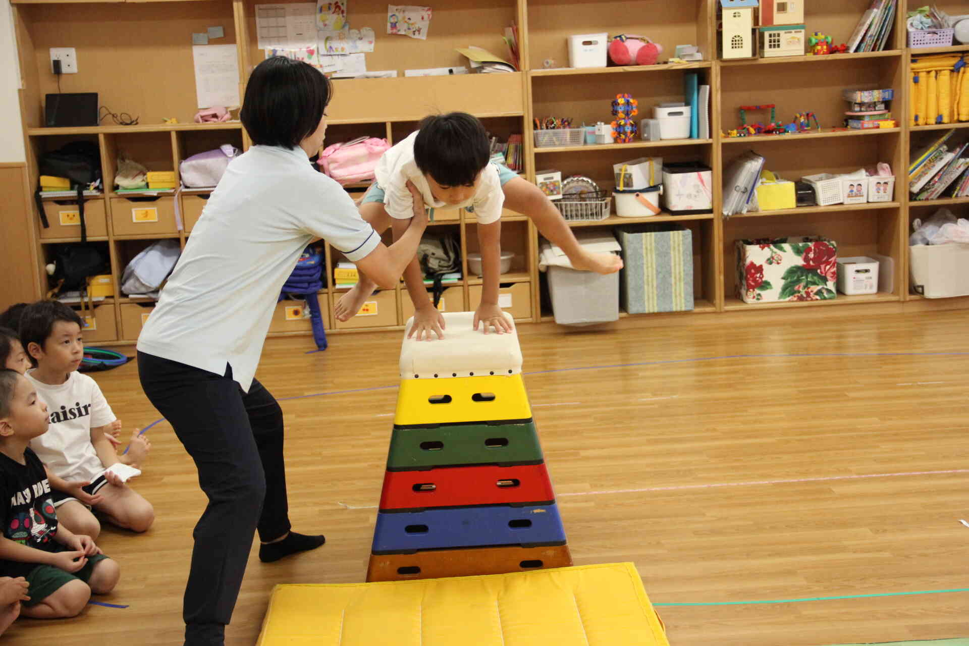 運動会　競技の練習